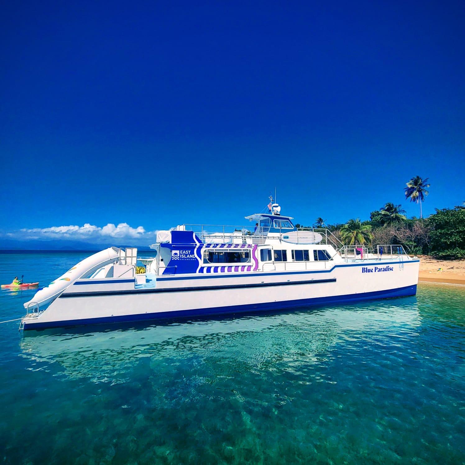 Fajardo Catamaran Beach Adventure with BBQ Lunch