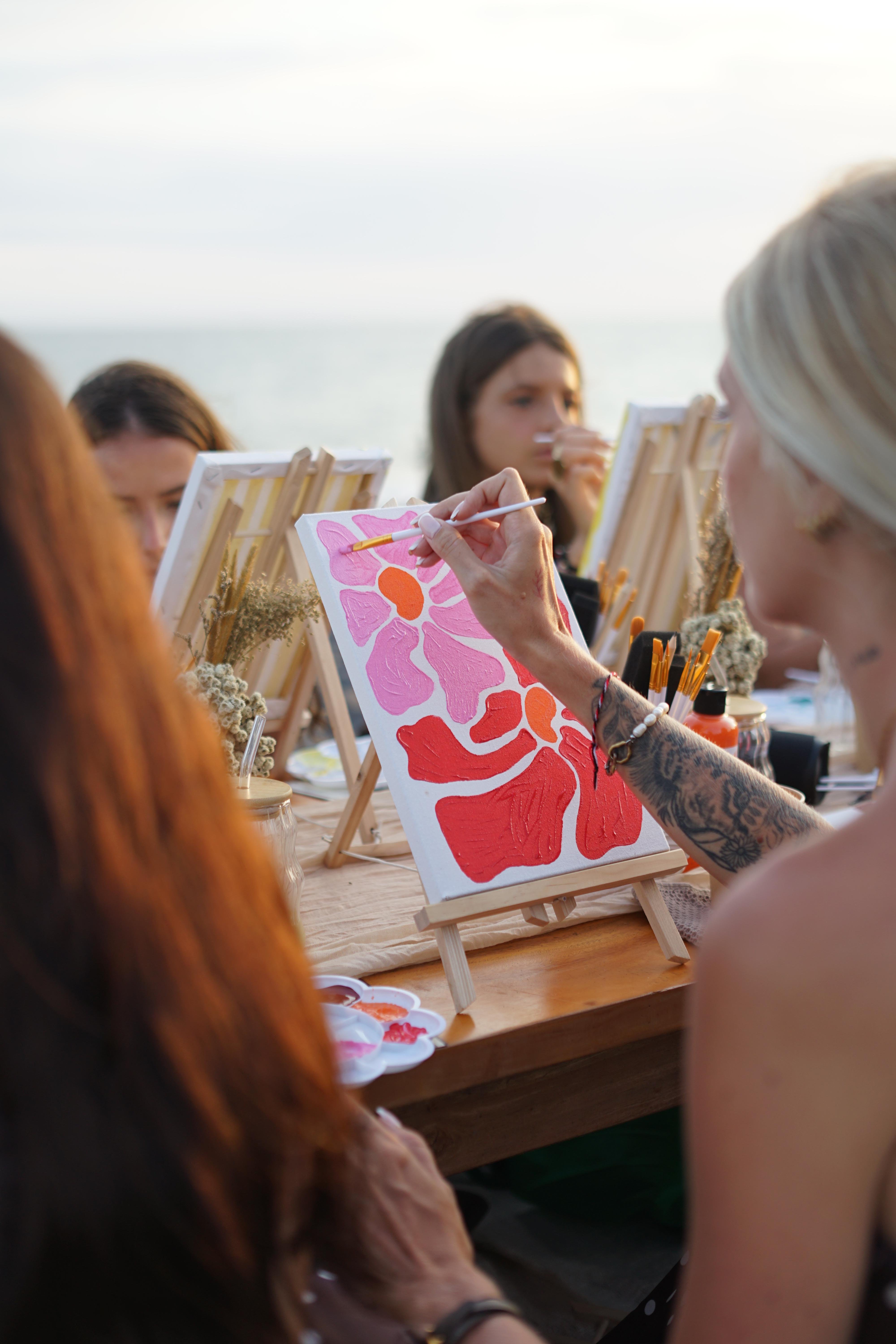 Sunset Beach Painting Workshop in Canggu