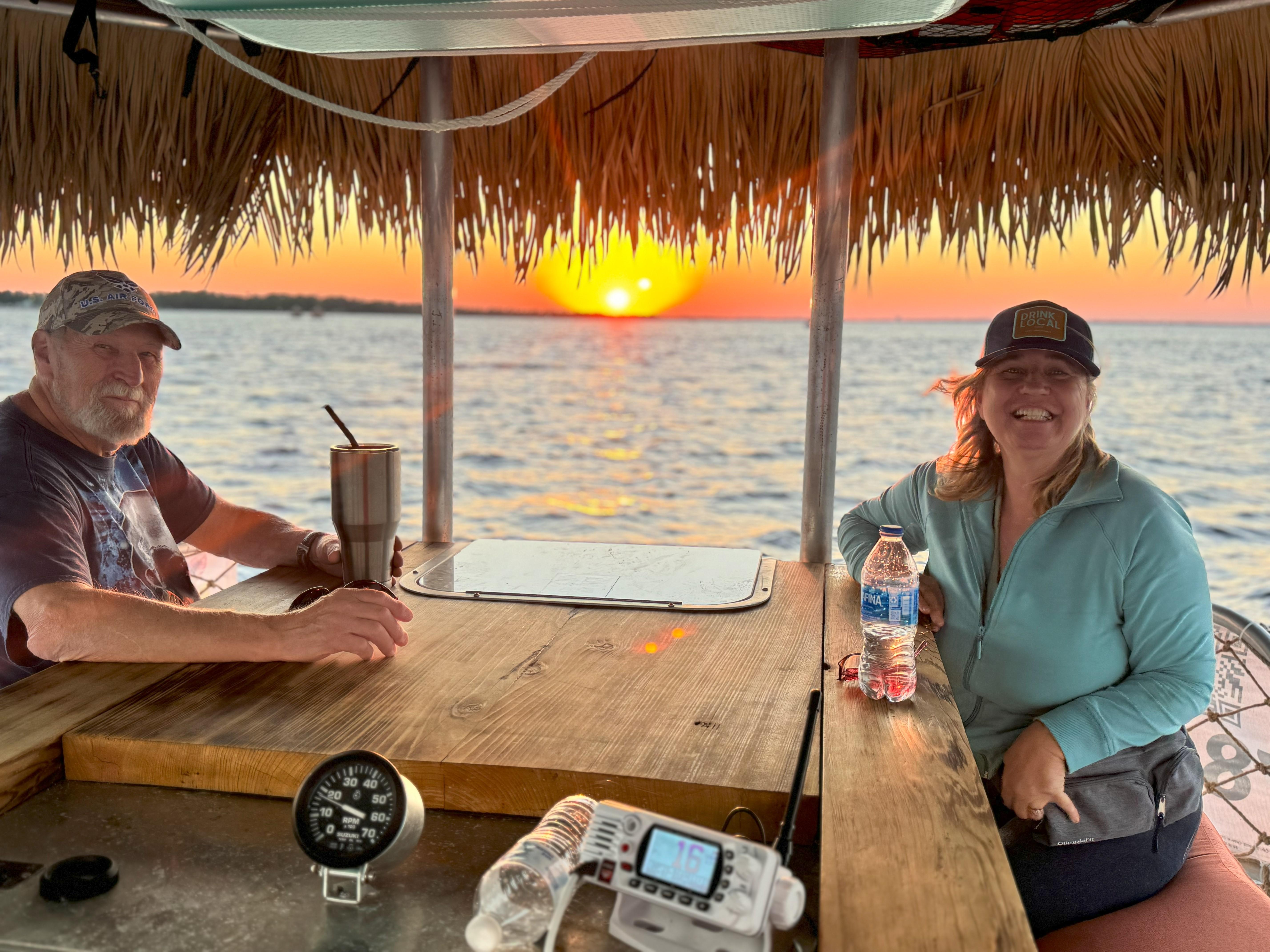 90-Minute Sunset Tiki Boat Cruise