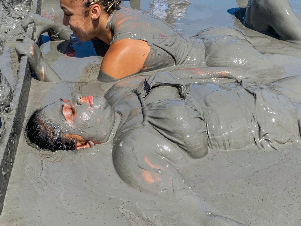 Cartagena Mud Volcano, Beach, and Hotel Pool Day Trip
