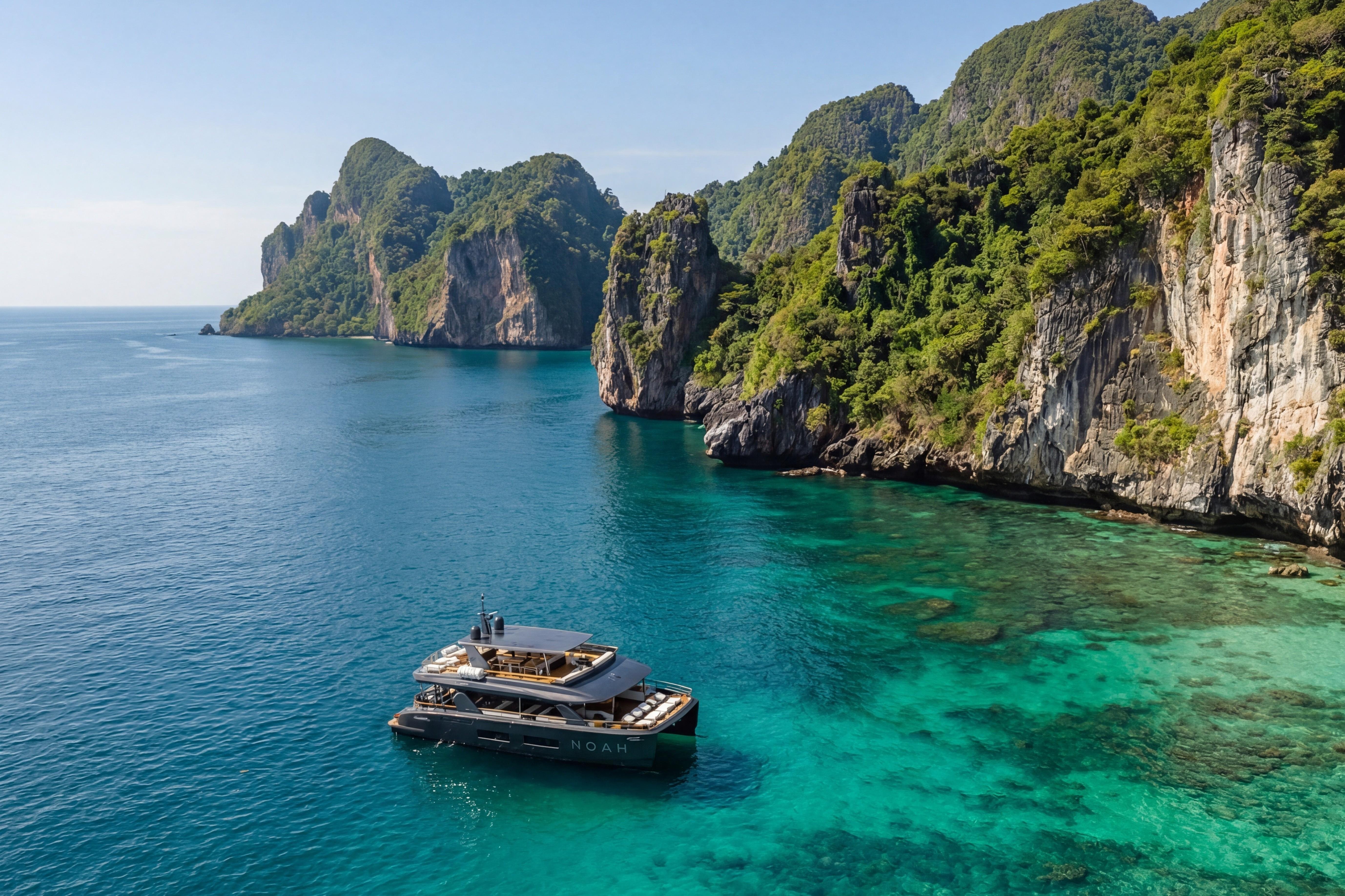 Phuket to Phi Phi & Maiton Island: Luxury Catamaran Day Cruise