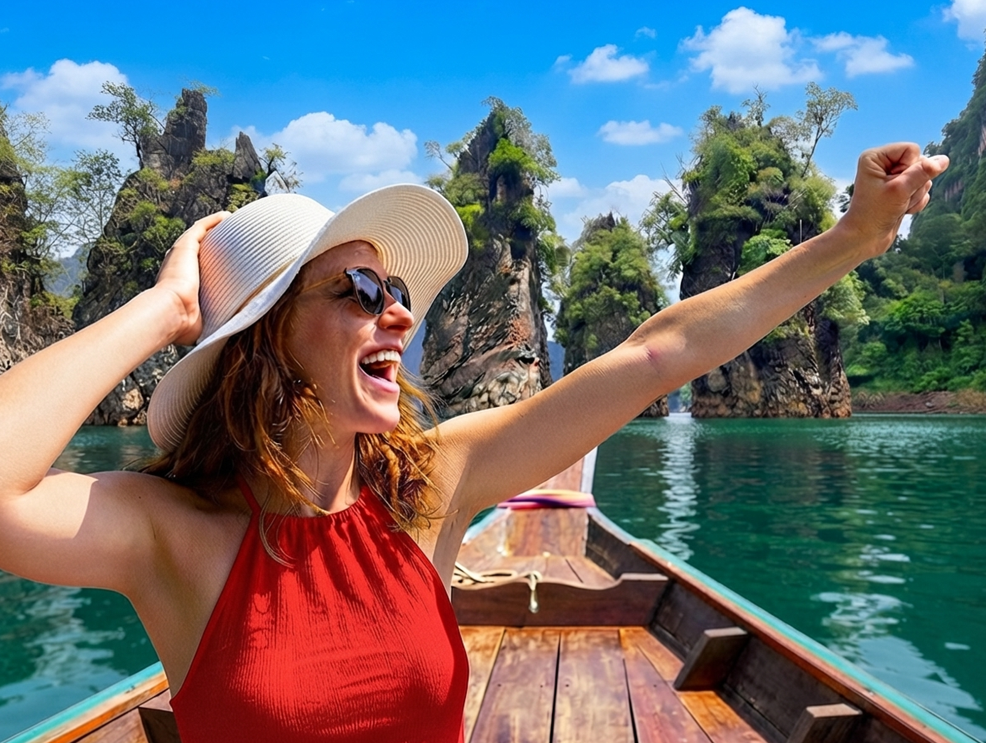Cheow Lan Lake All-Inclusive Day Trip with Diamond Cave & Kayak
