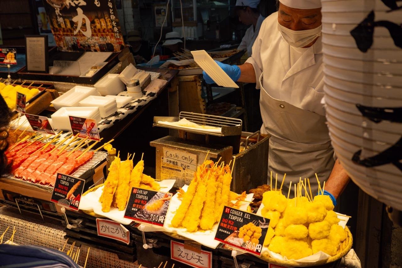 Tour culinaire du marché de Nishiki et promenade guidée dans Gion