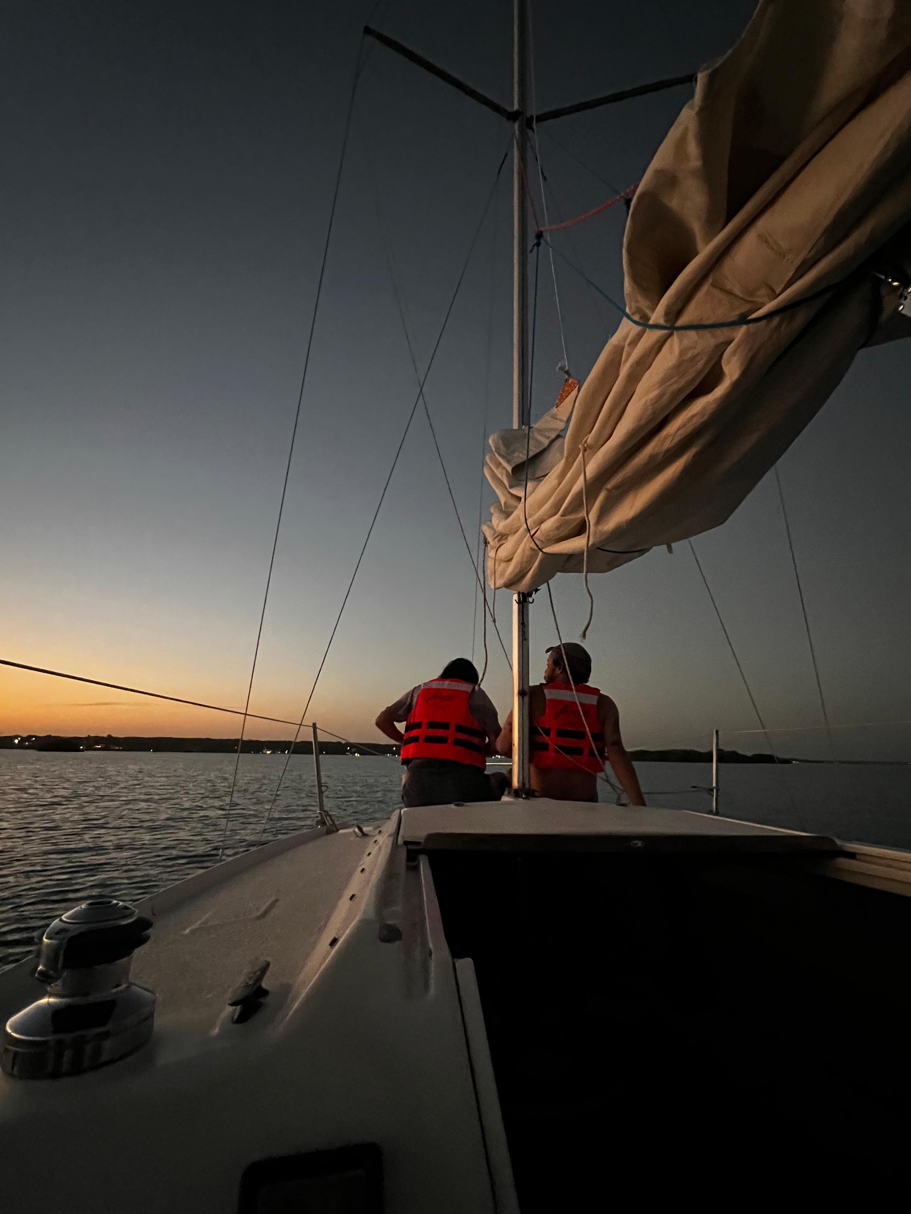 Dawn Sailboat Journey on Bacalar Lagoon with Cenote Views & Swim Stops