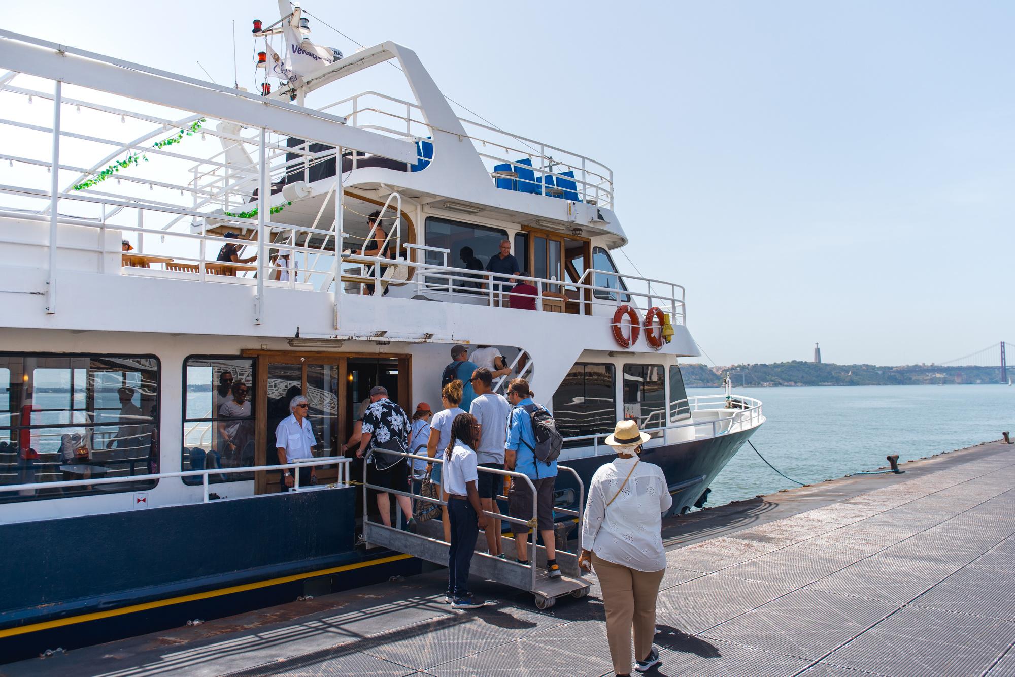 Lisbon Tagus River Cruise with Welcome Drink