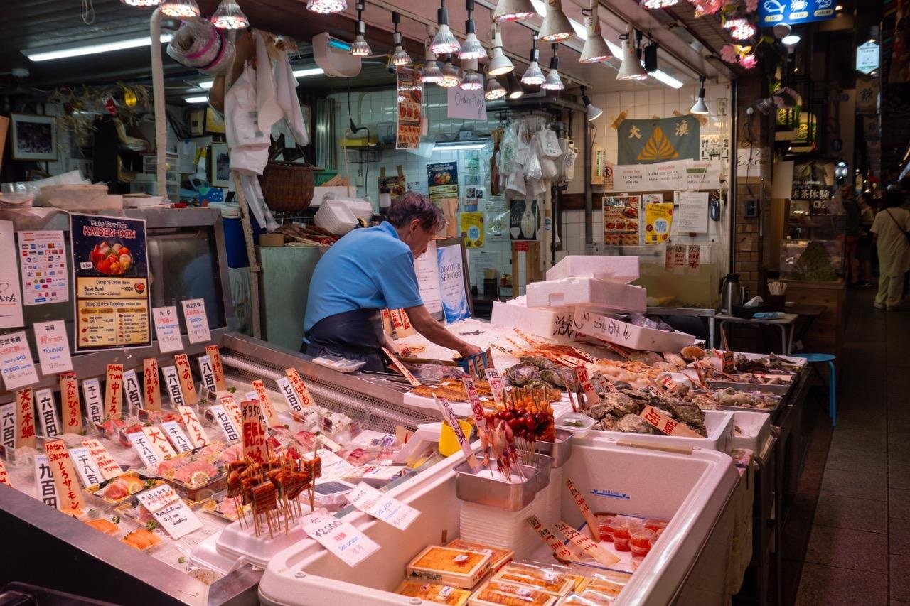 Tour culinaire du marché de Nishiki et promenade guidée dans Gion