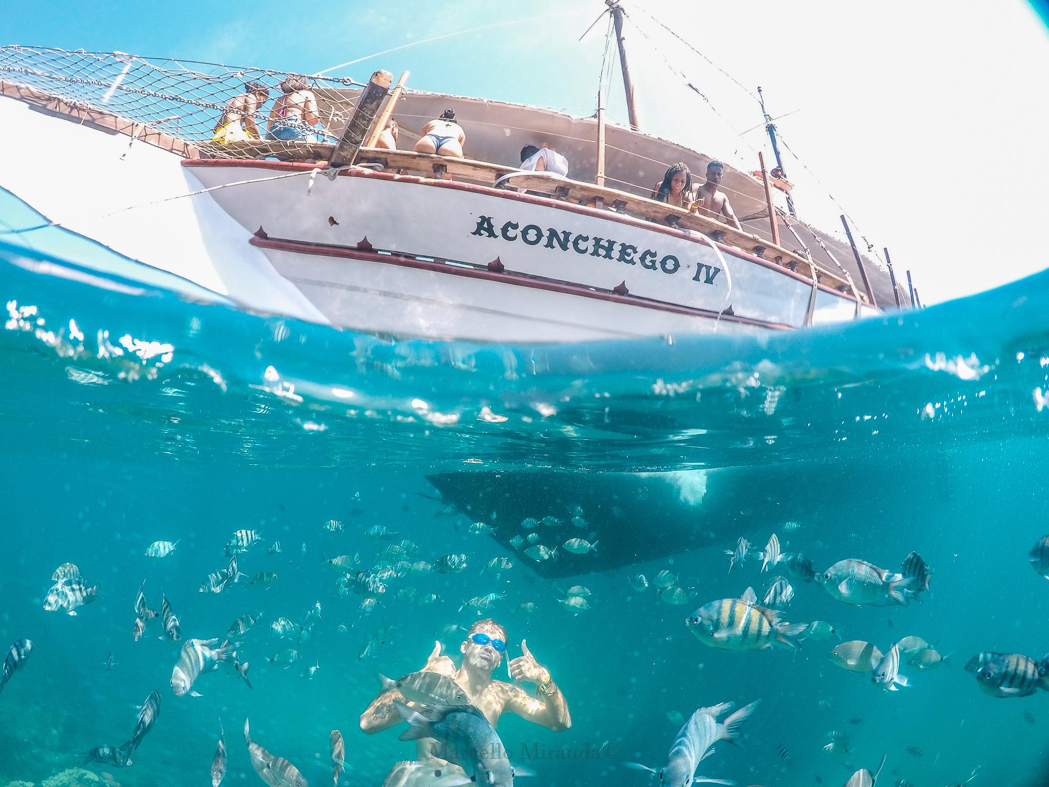 Ilha Grande & Blue Lagoon Boat Cruise from Rio