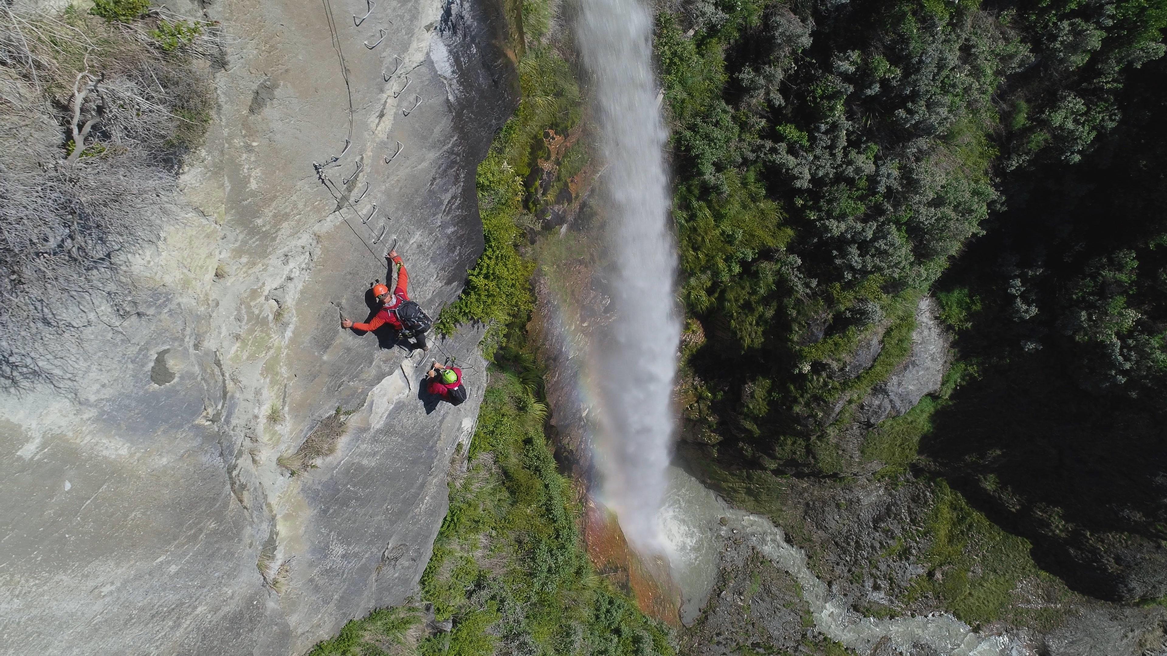 Twin Falls Advanced Waterfall Cable Climb