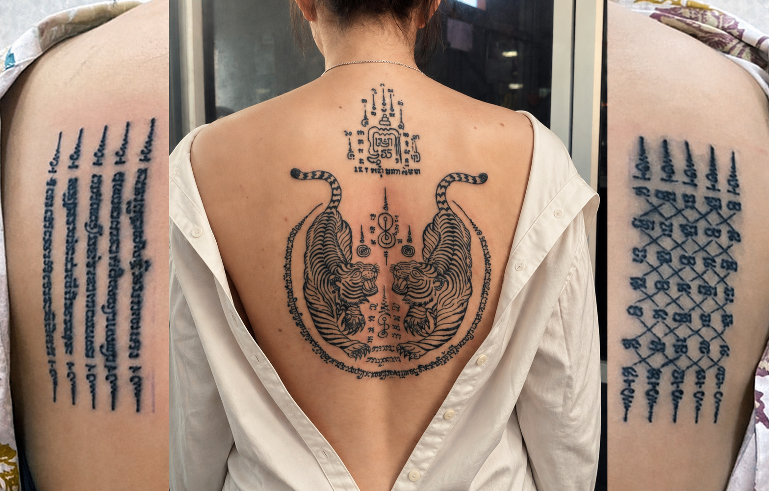 Sacred Sak Yant Tattoo & Golden Face Blessing at Wat Bang Phra