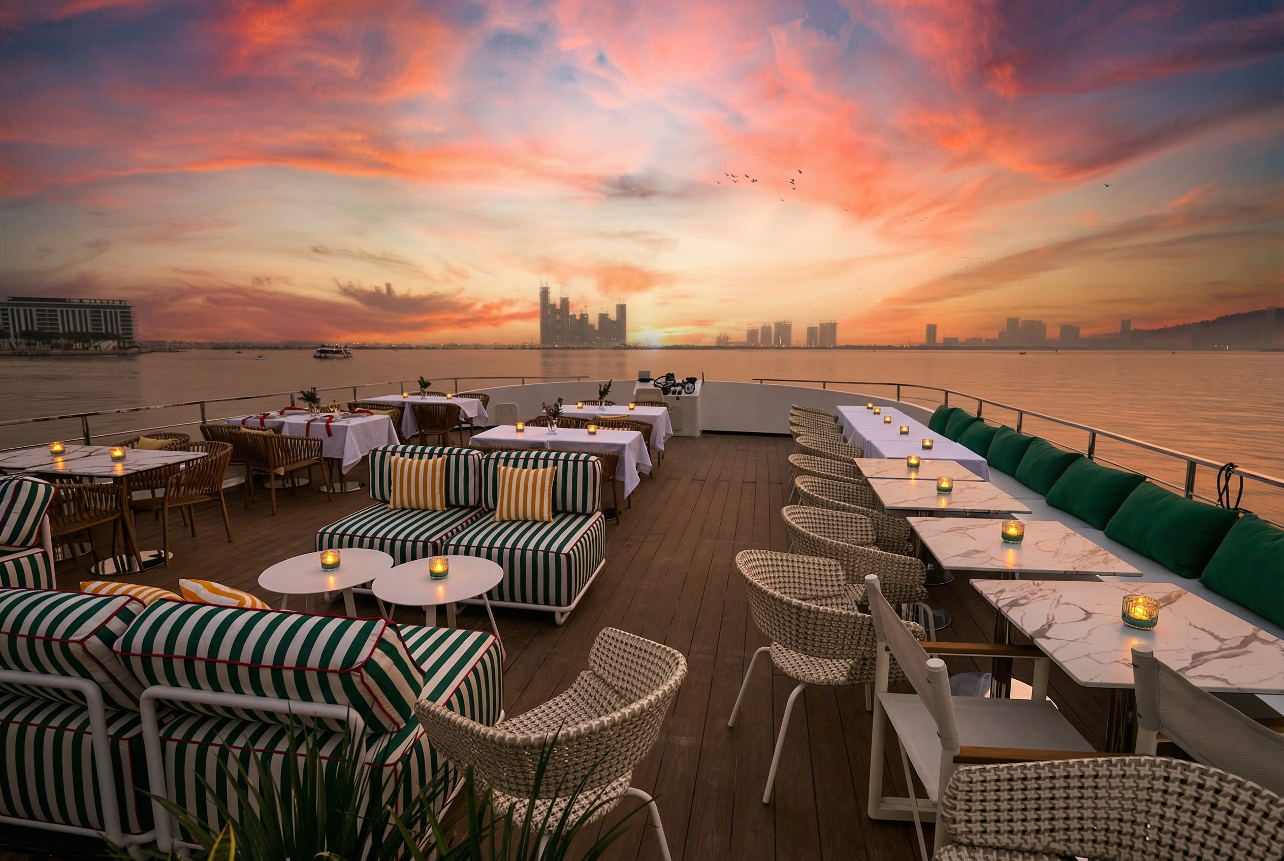 Dubai Marina Dinner Cruise with Michelin Chef Menu & Live Entertainment