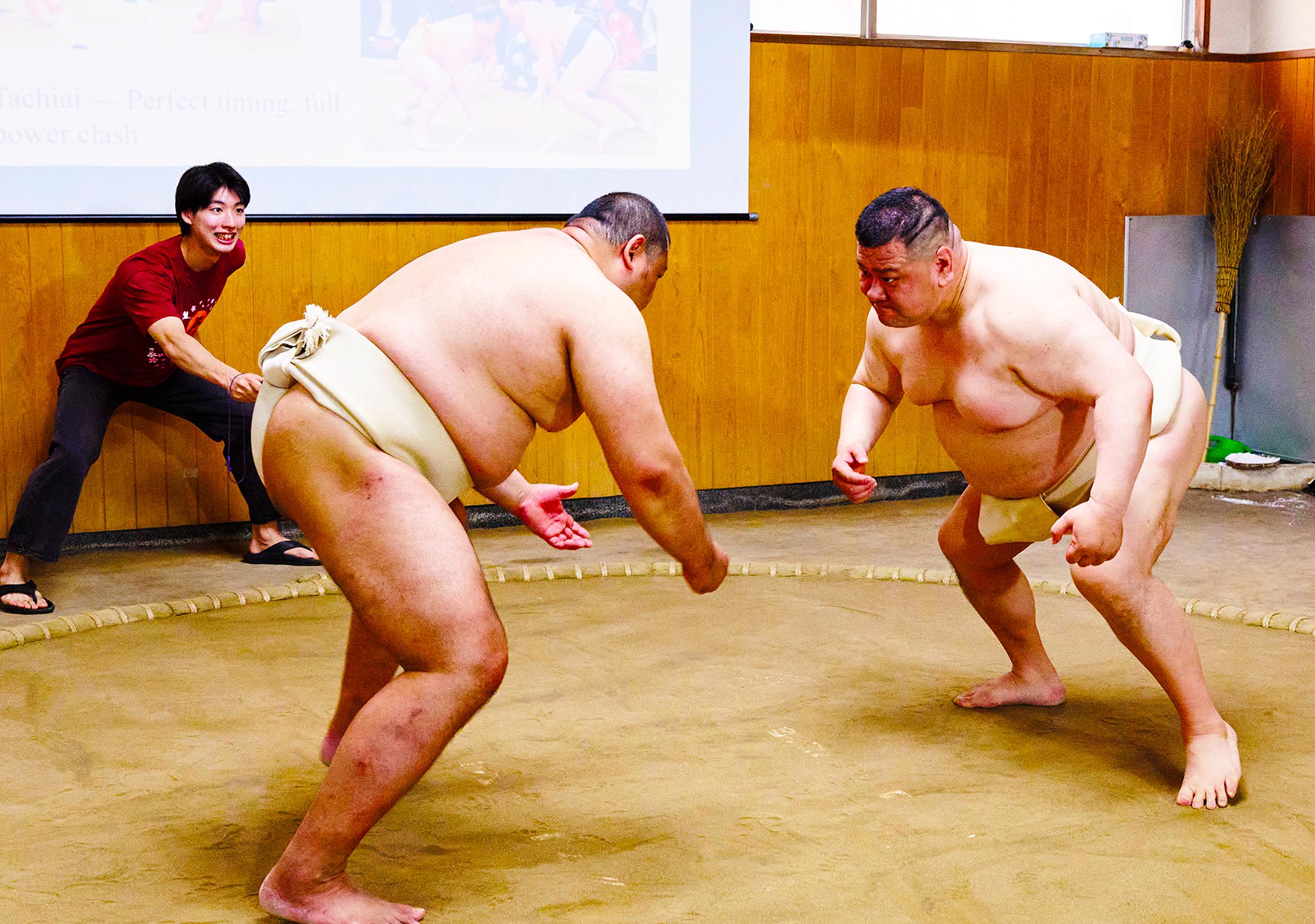 Osaka Sumo Show: Live Match, Rituals & Audience Challenge