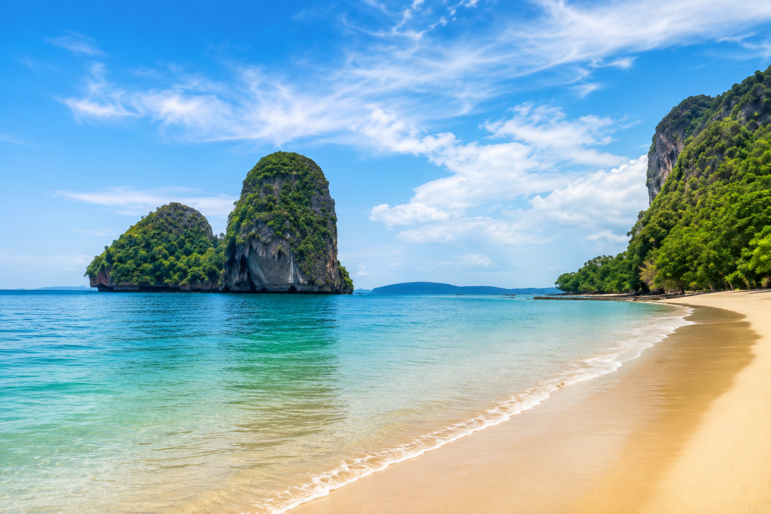 Krabi Airport to Railay Beach: Private Transfer & Boat Combo