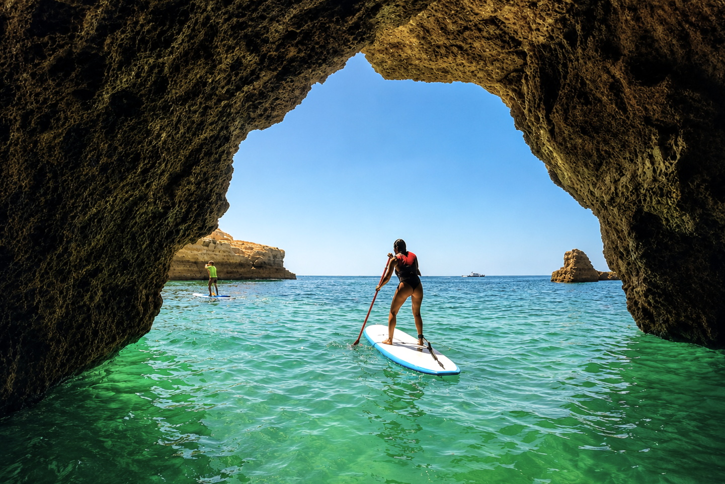 Stand-Up Paddleboarding & Sea Cave Adventure in Albufeira