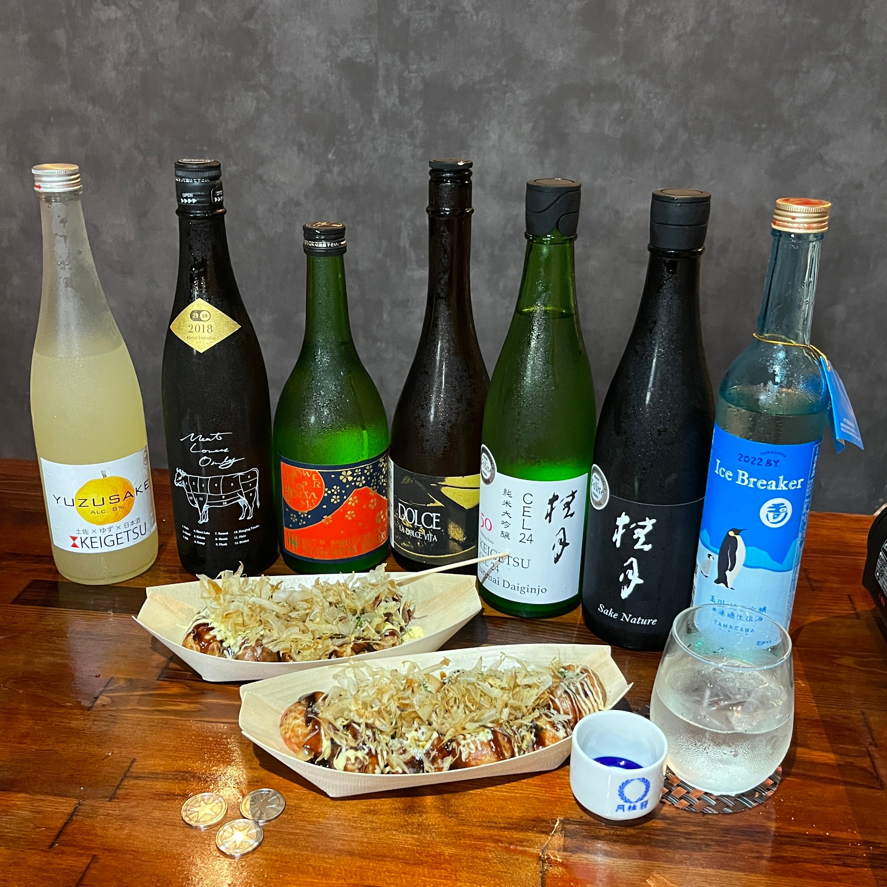 Osaka Sake Tasting & Takoyaki Cooking