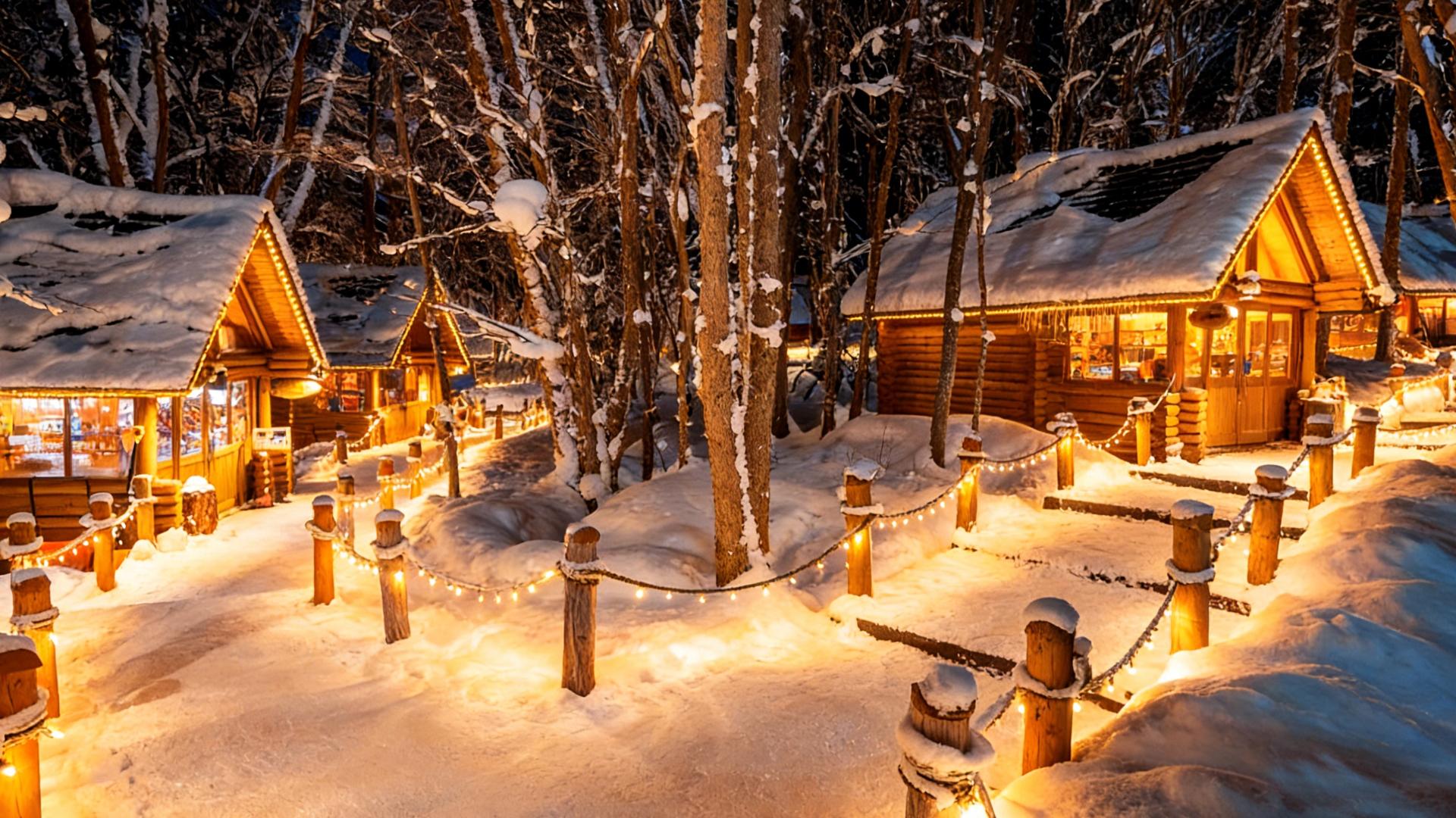 Hokkaido Winter Wonderland: Shikisai no Oka & Blue Pond Illumination Day Tour