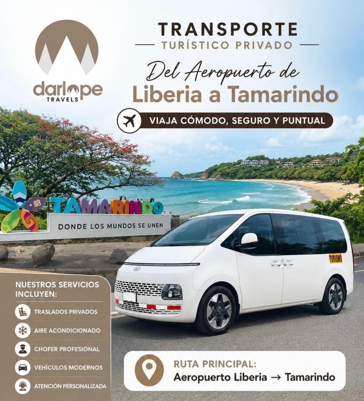 Private Airport Transfer: Liberia to Tamarindo