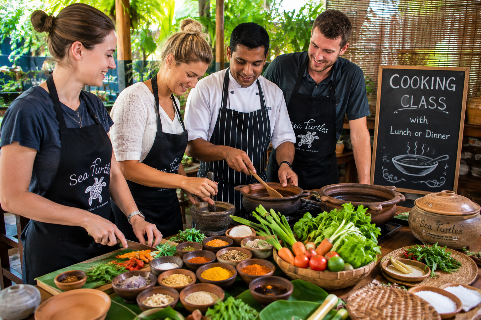 Traditional Sri Lankan Cooking Experience at Sea Turtles Bungalow