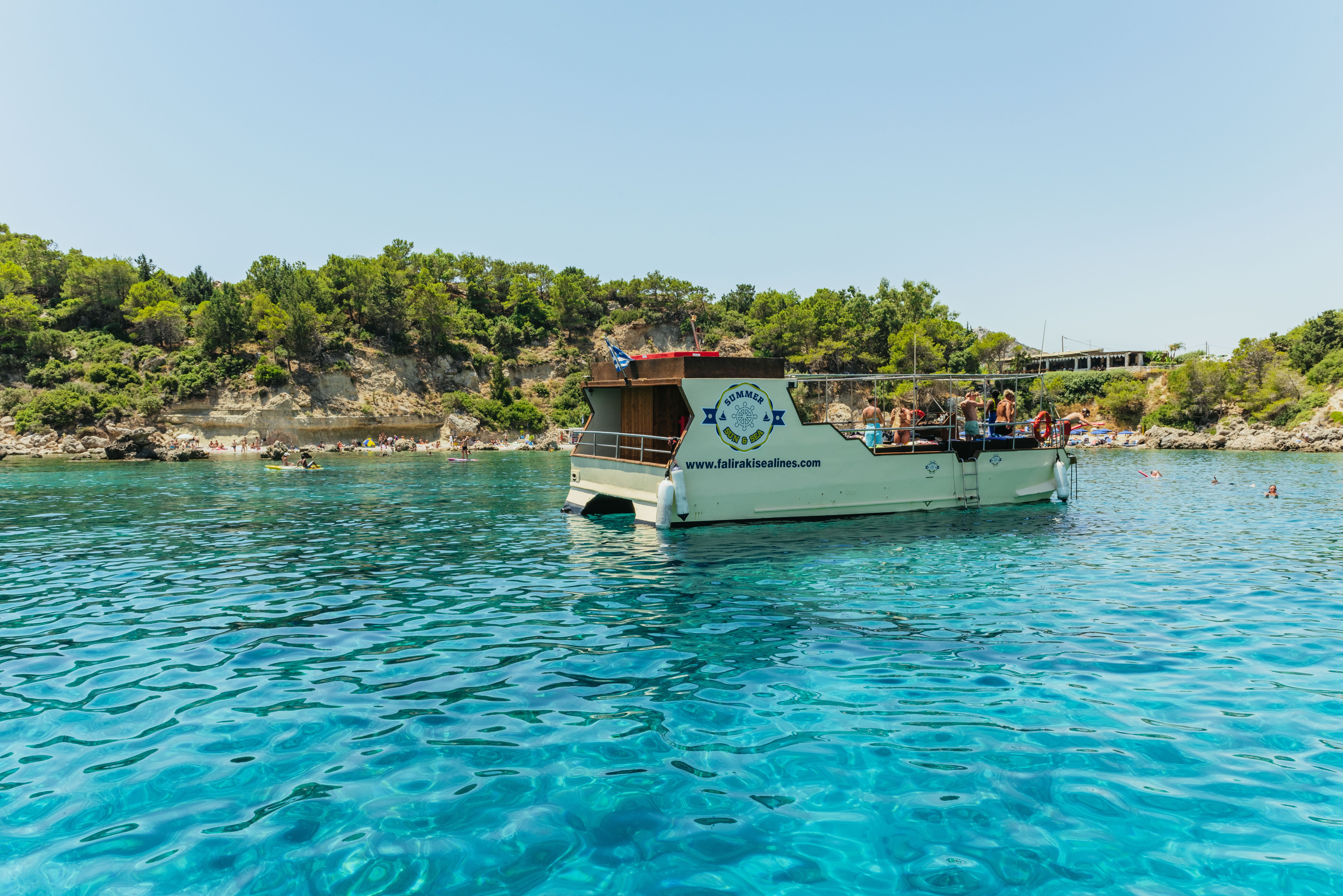 Rhodes Catamaran Cruise: Anthony Quinn Bay, Ladiko & Traganou Caves