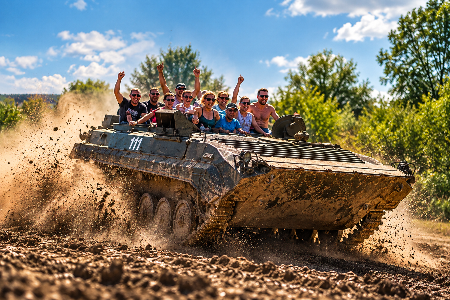 Prague Tank Riding Adventure with Hotel Transfer