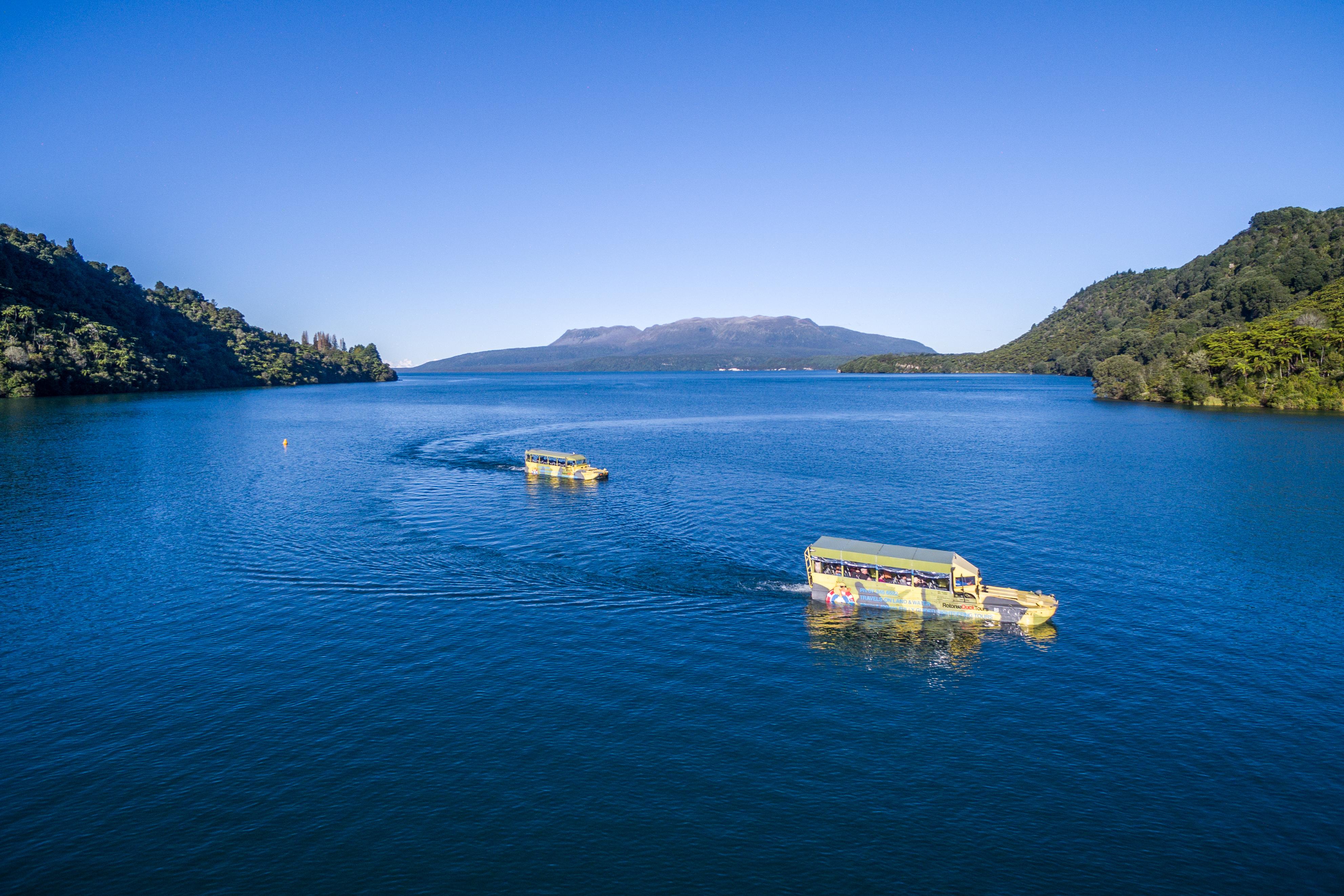 Rotorua Lakes WWII Amphibious Duck Adventure