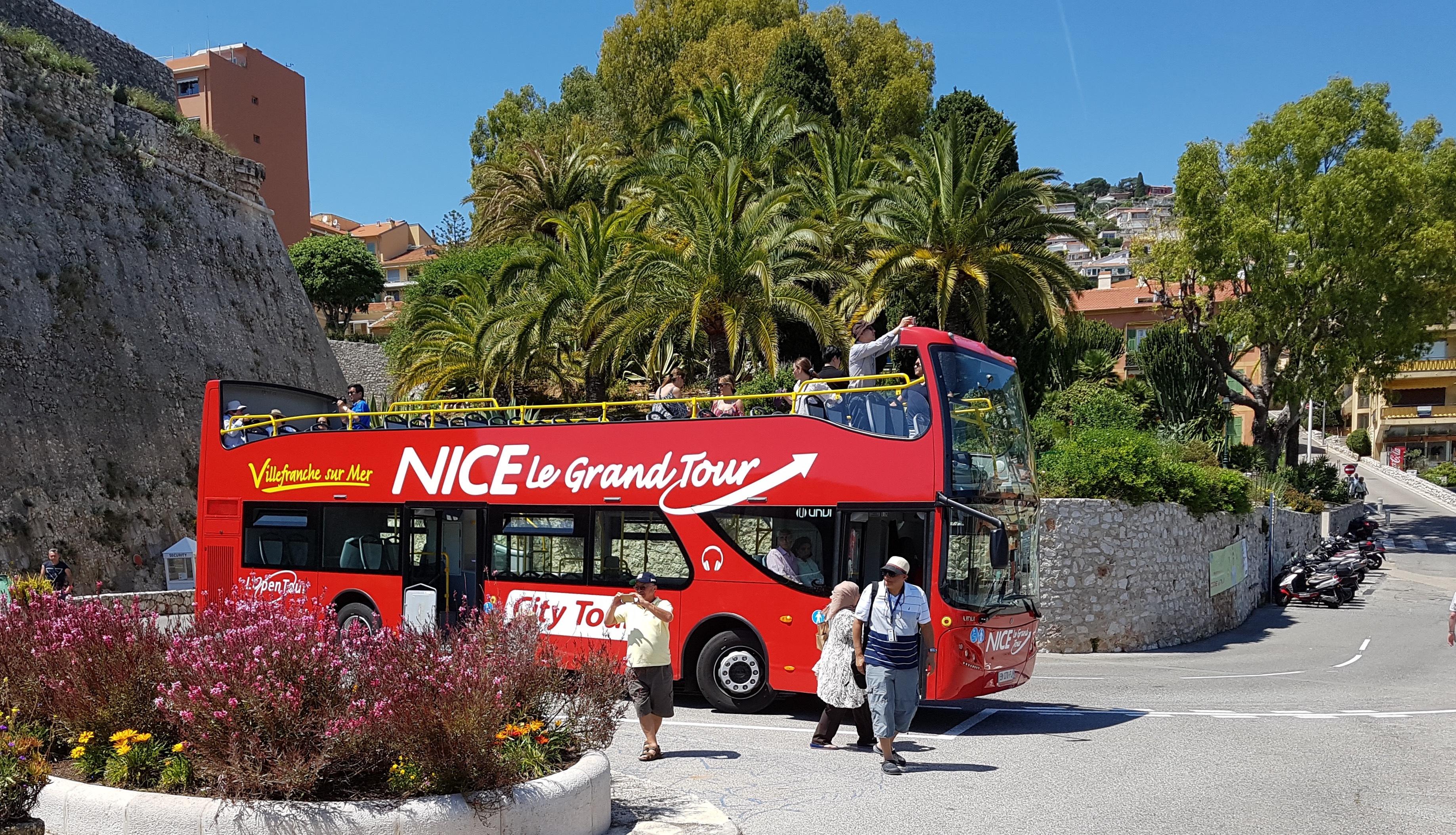 Nice Hop-On Hop-Off Open-Top Bus Tour (1 or 2-Day Pass)