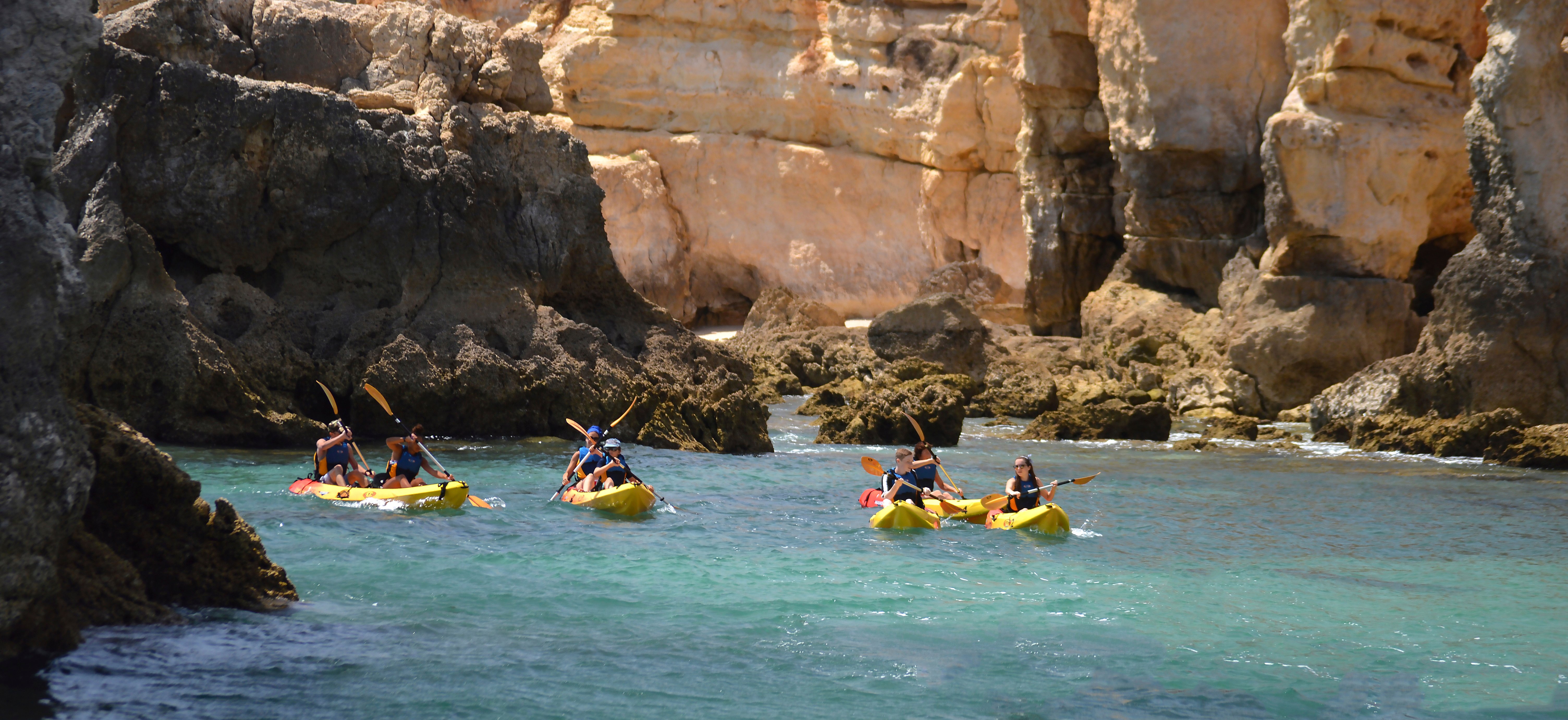 Albufeira Kayak Tour with Two Guides