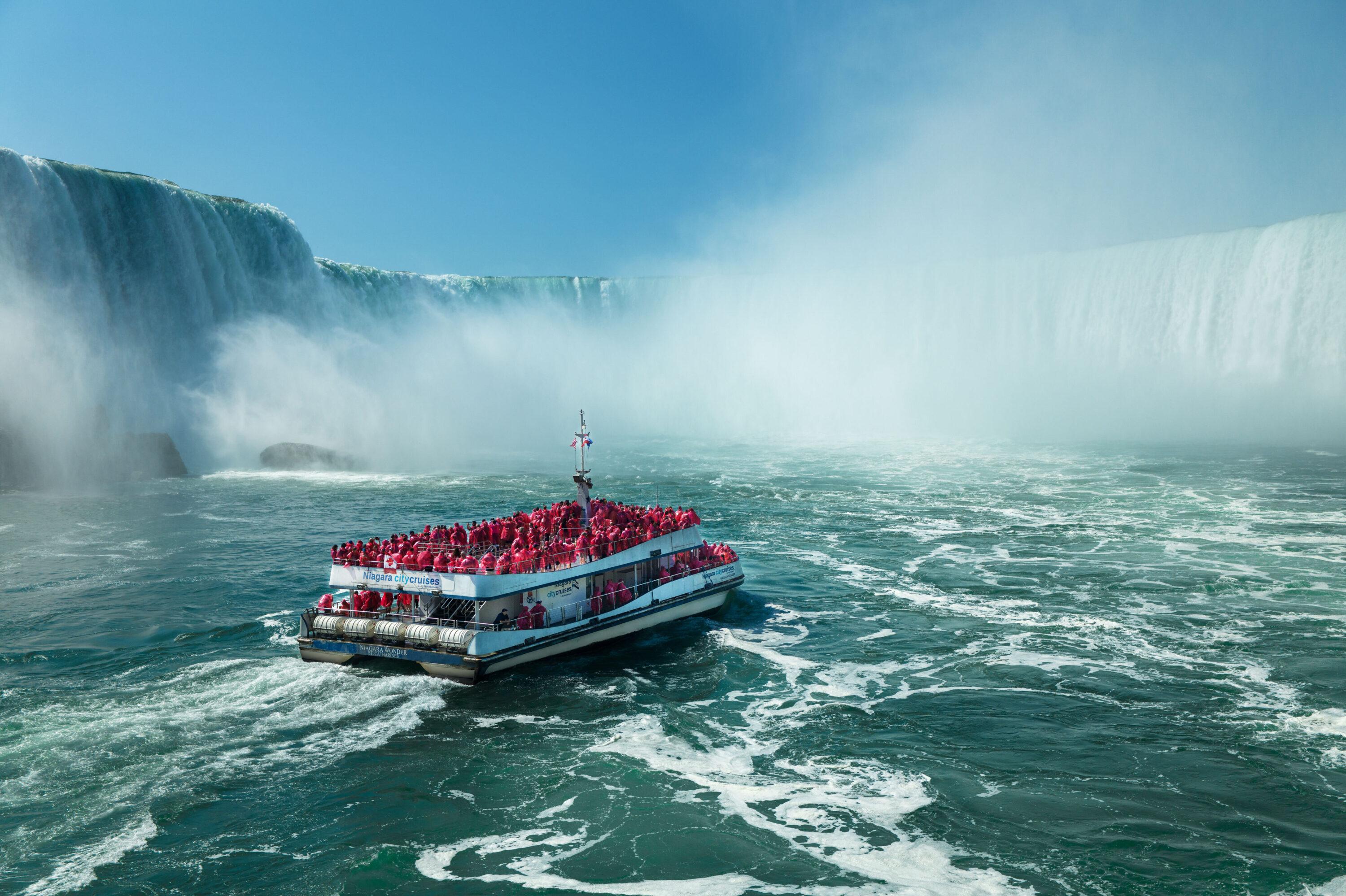 Niagara Falls Day Trip from Toronto with Boat Cruise & Behind The Falls
