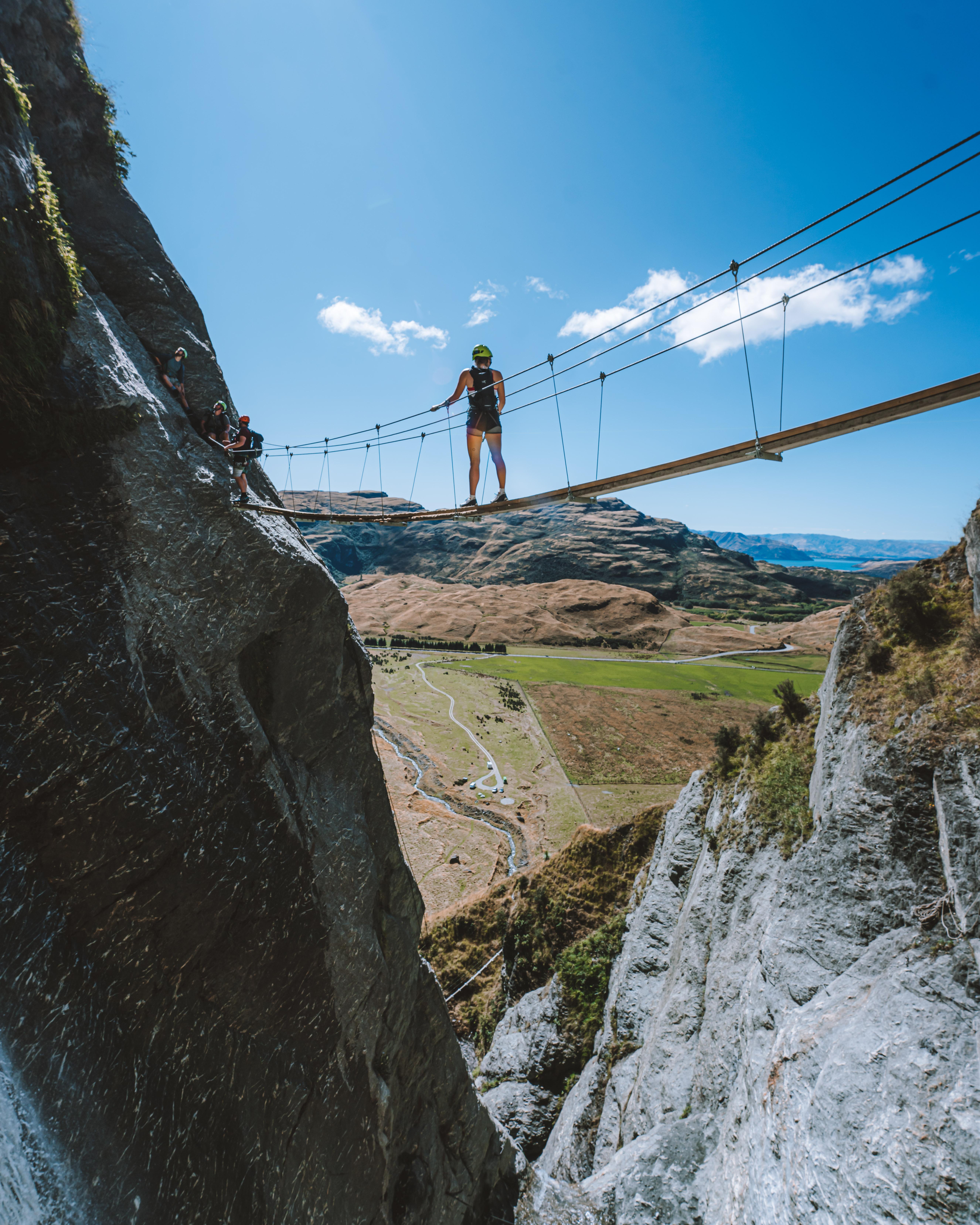Wanaka Intermediate Waterfall Cable Climb