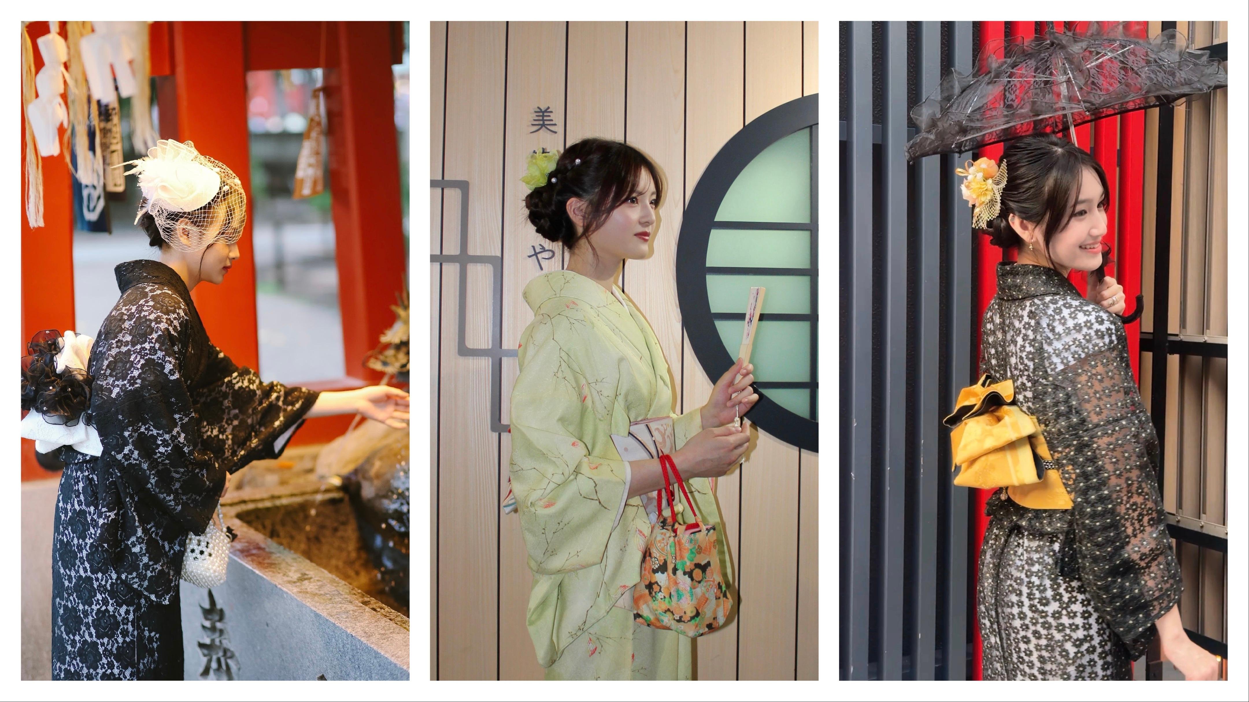 Asakusa Kimono Rental with Styling & Tea Ceremony