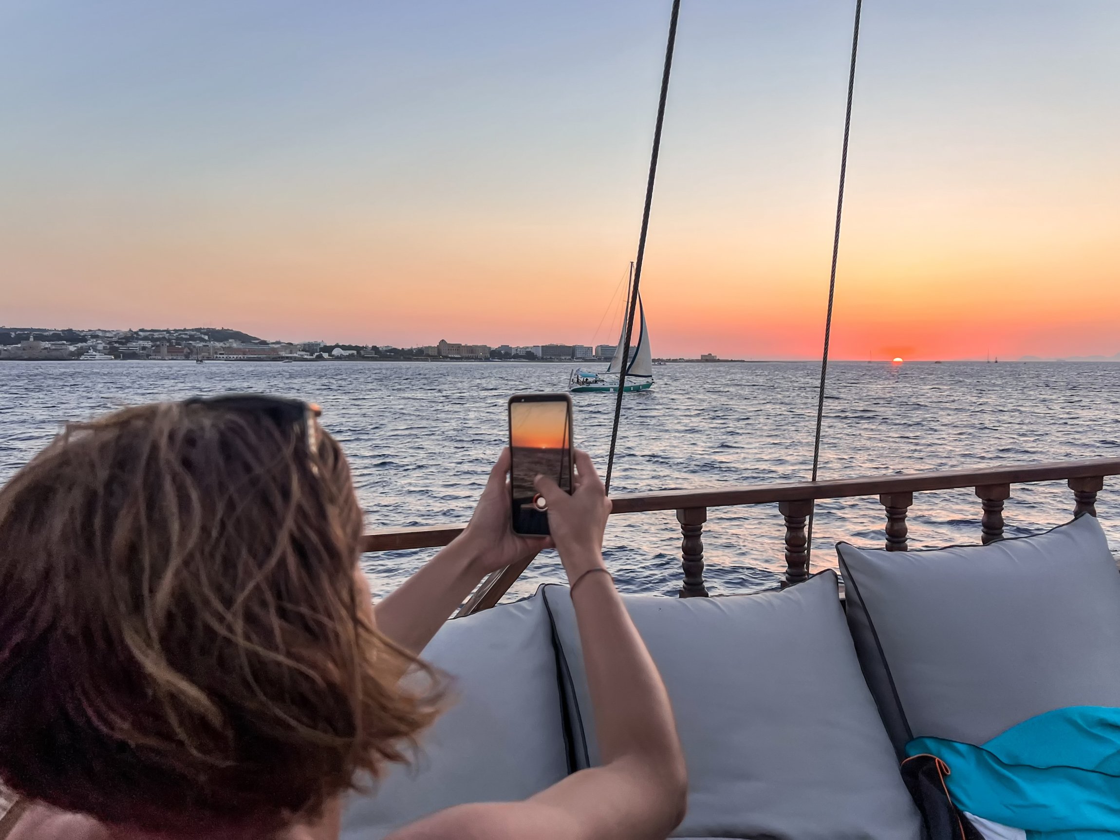 Rhodes Sunset Cruise with Greek BBQ & Unlimited Drinks