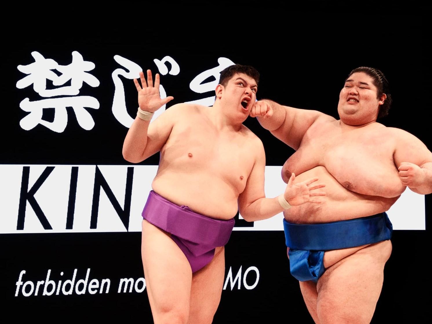Sumo Performance and Dining Experience at Osaka's Hirakuza Hall
