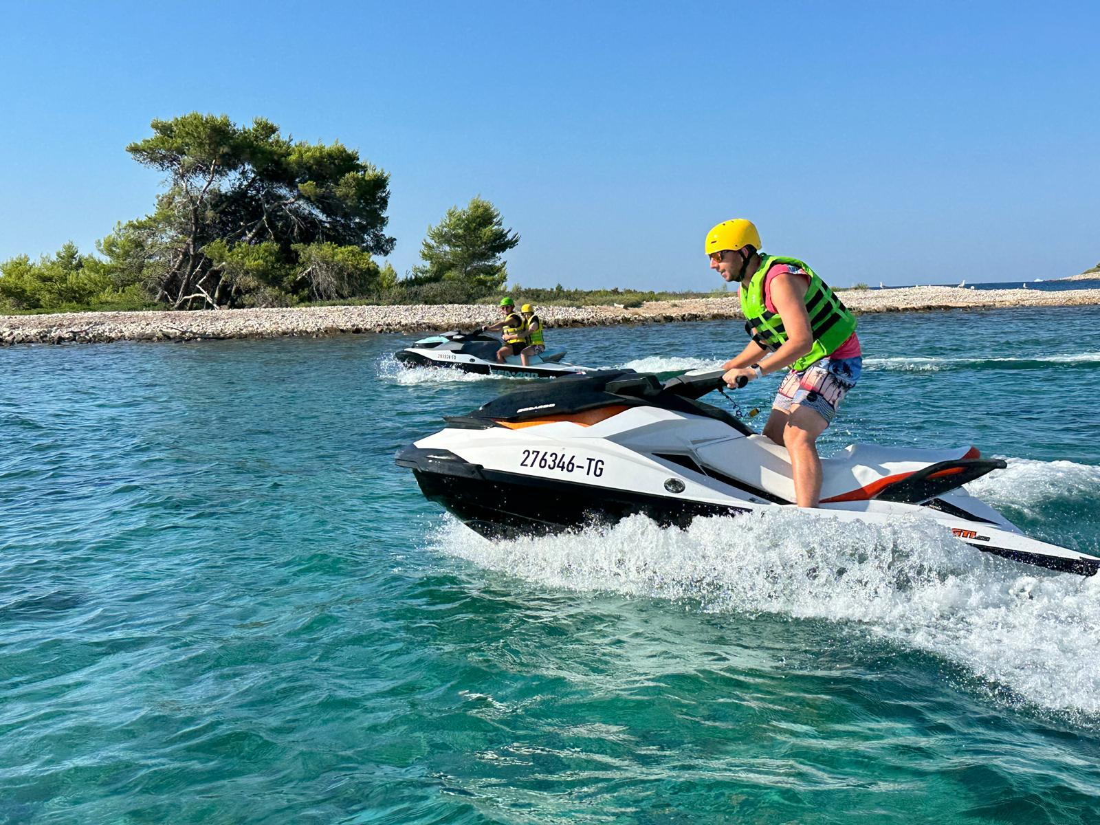 Trogir Jet Ski Safari to Blue Lagoon & Underwater Museum