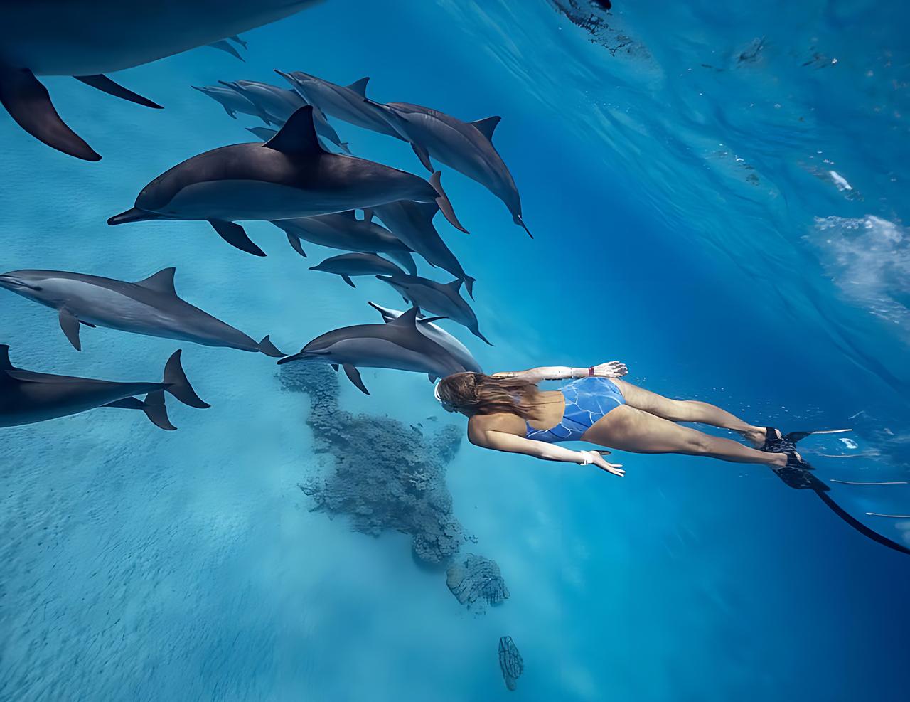 Dolphin House Snorkeling at Shaab Samadai Reef