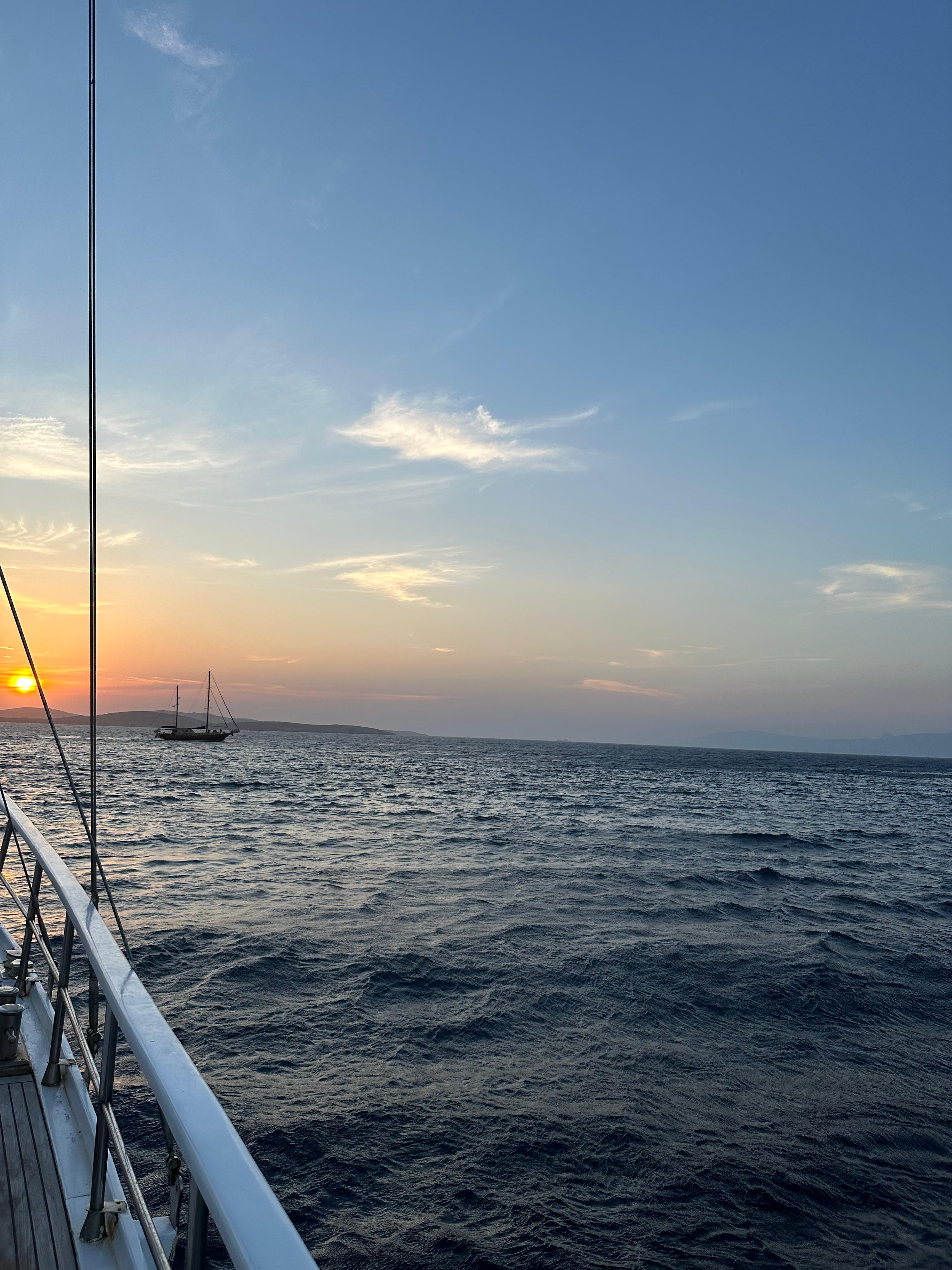 Mykonos Sunset Coastal Cruise with Dinner & Drinks