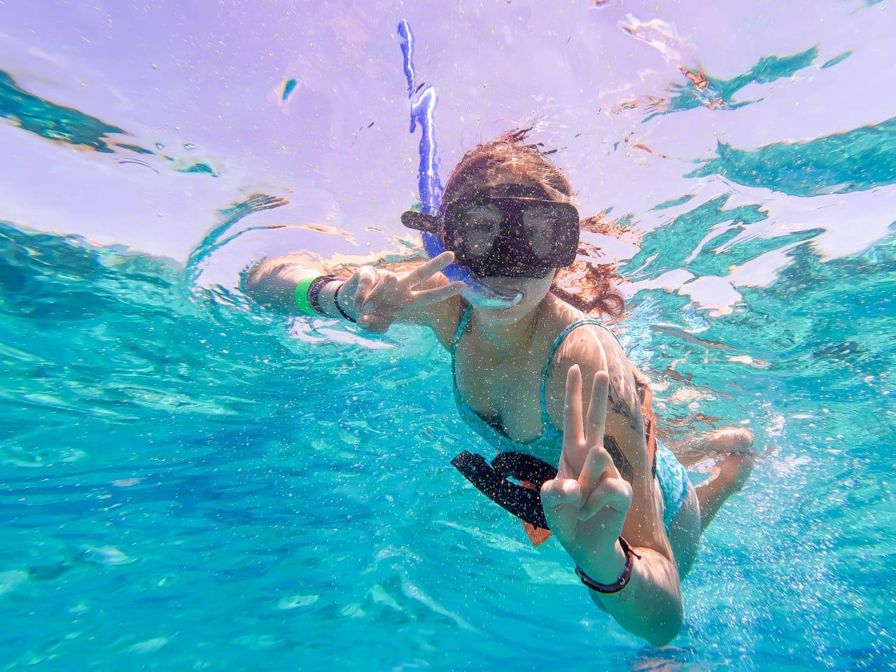 Isla Mujeres Catamaran Day Trip: Open Bar, Snorkeling & Beach Club