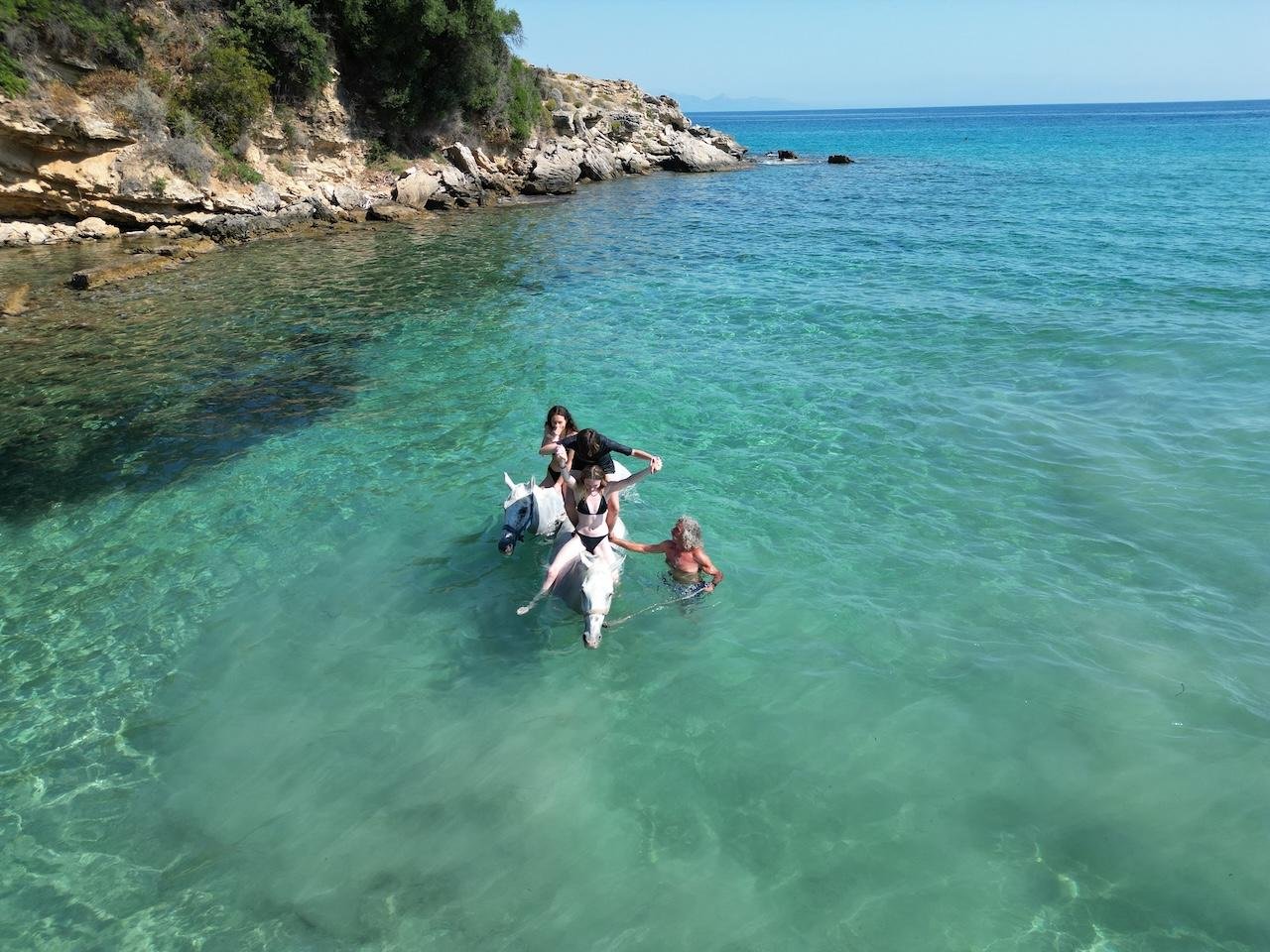 Zakynthos: Yotomu Horse Riding and Swimming Experience