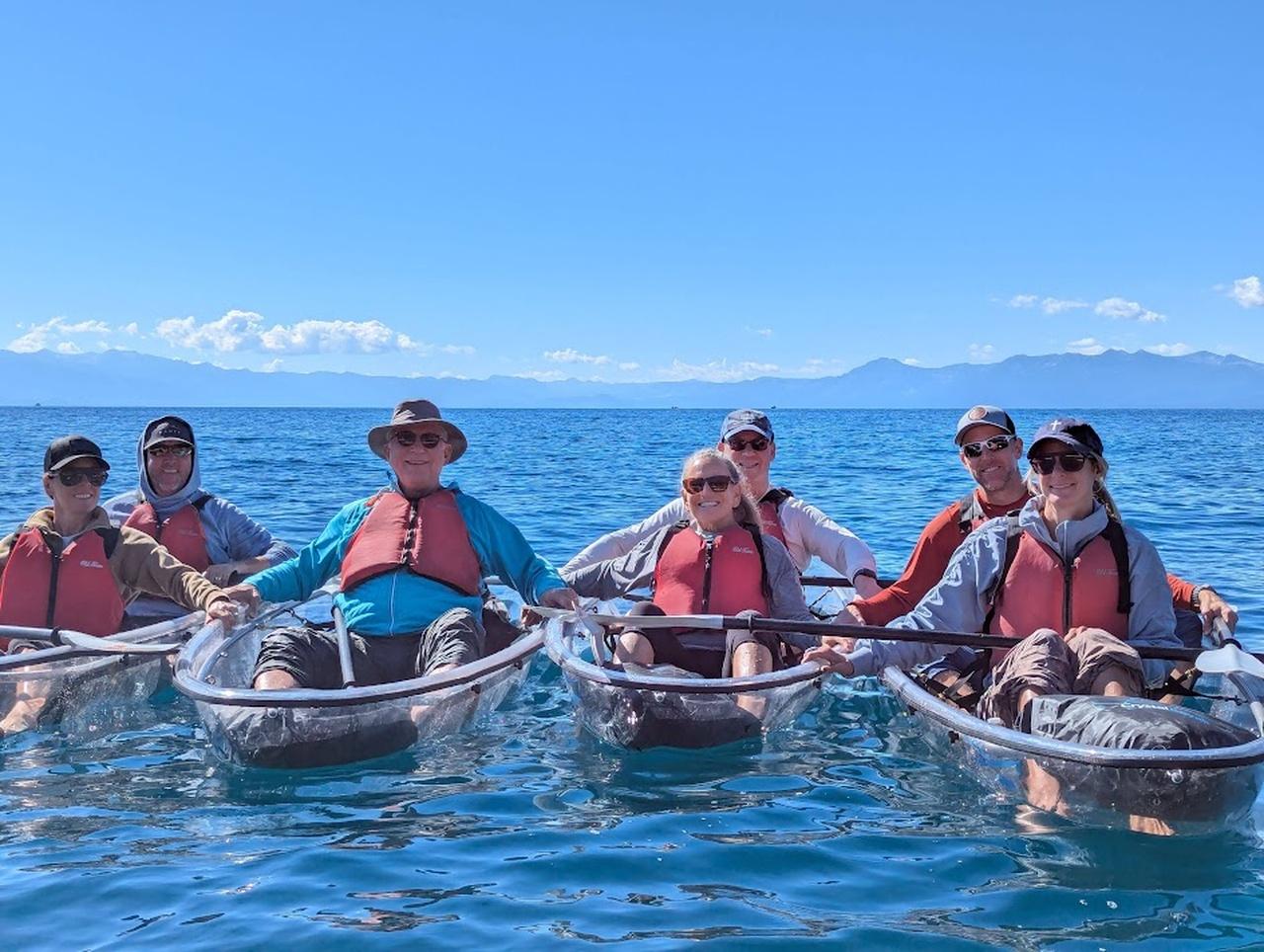 Clear Kayak Adventure on Lake Tahoe