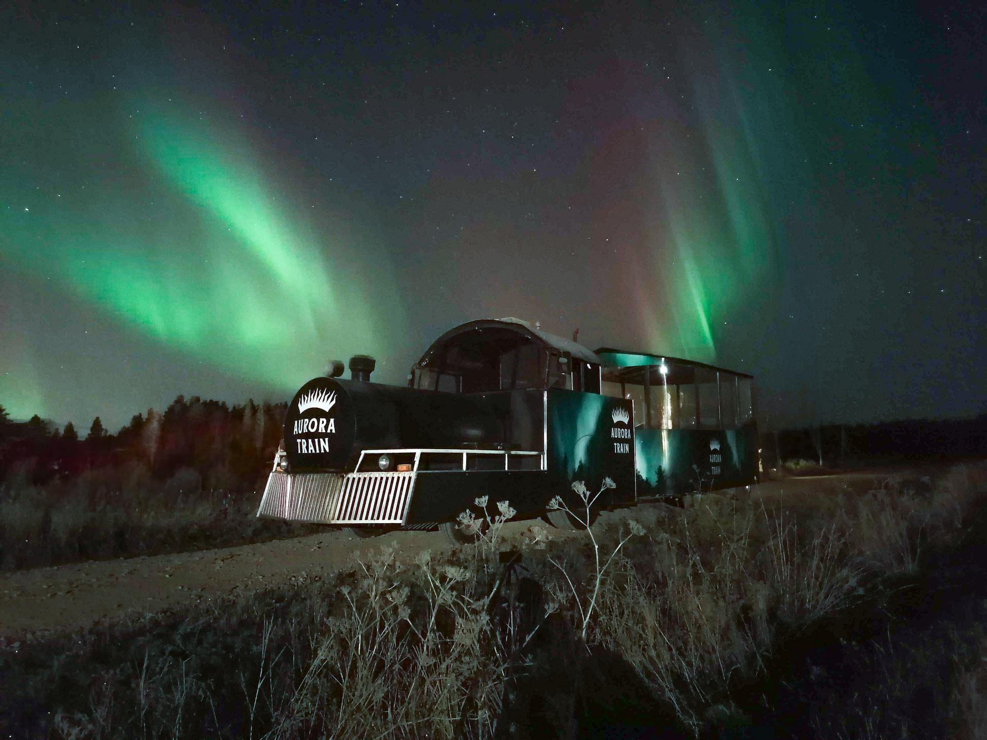 Aurora Train Journey to Wilderness Camp