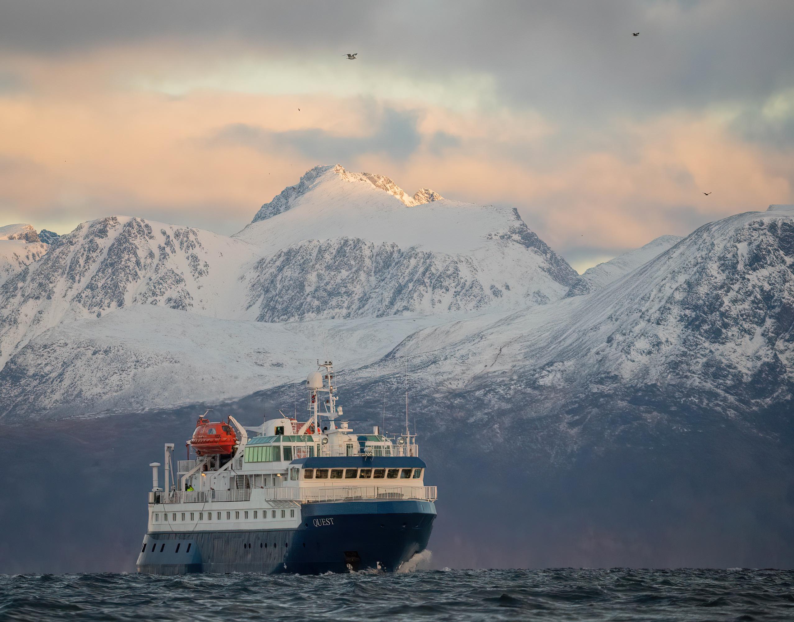 Tromsø: Overnight Northern Lights & Whale Watching Fjord Cruise