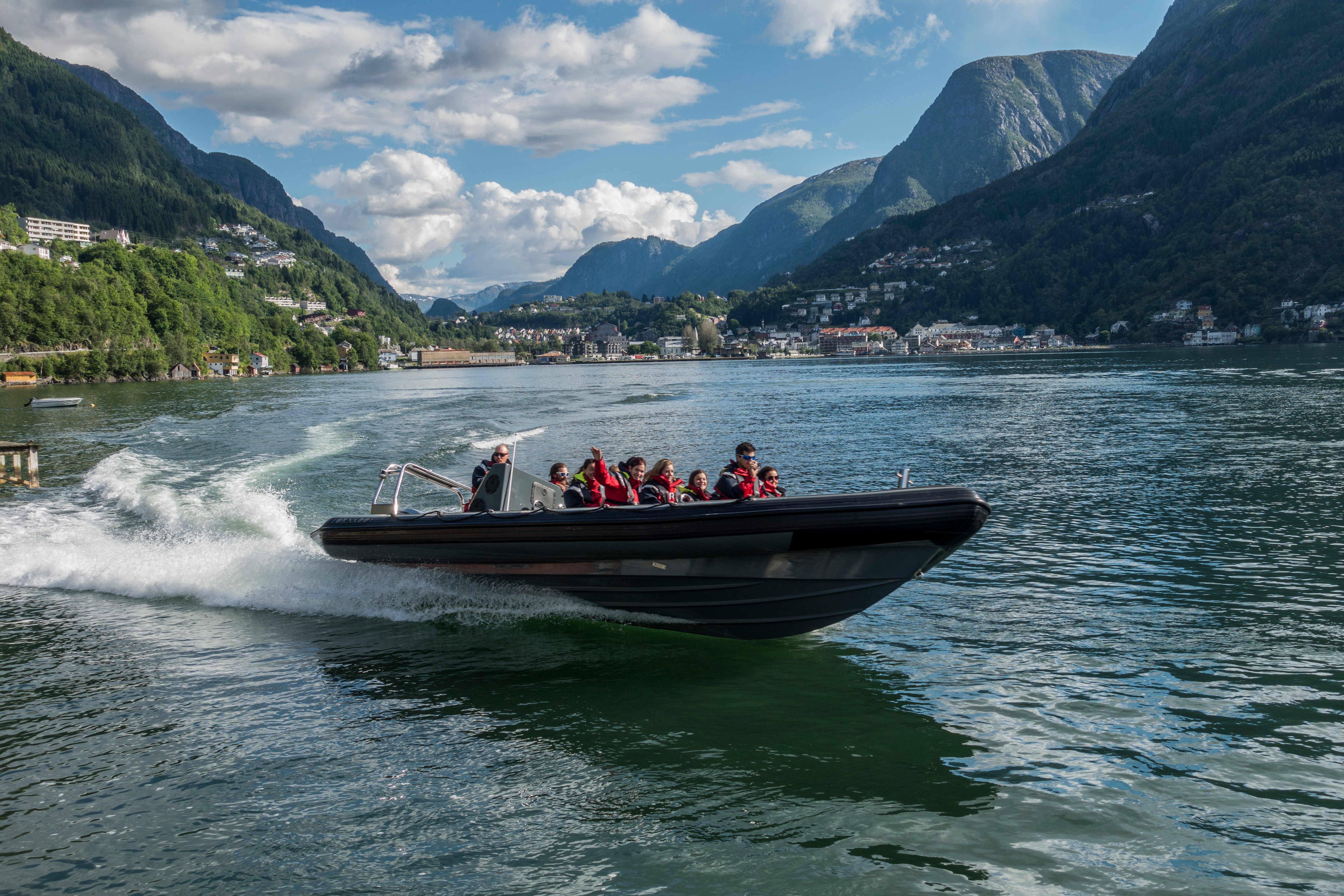Hardangerfjord RIB Boat Adventure from Odda