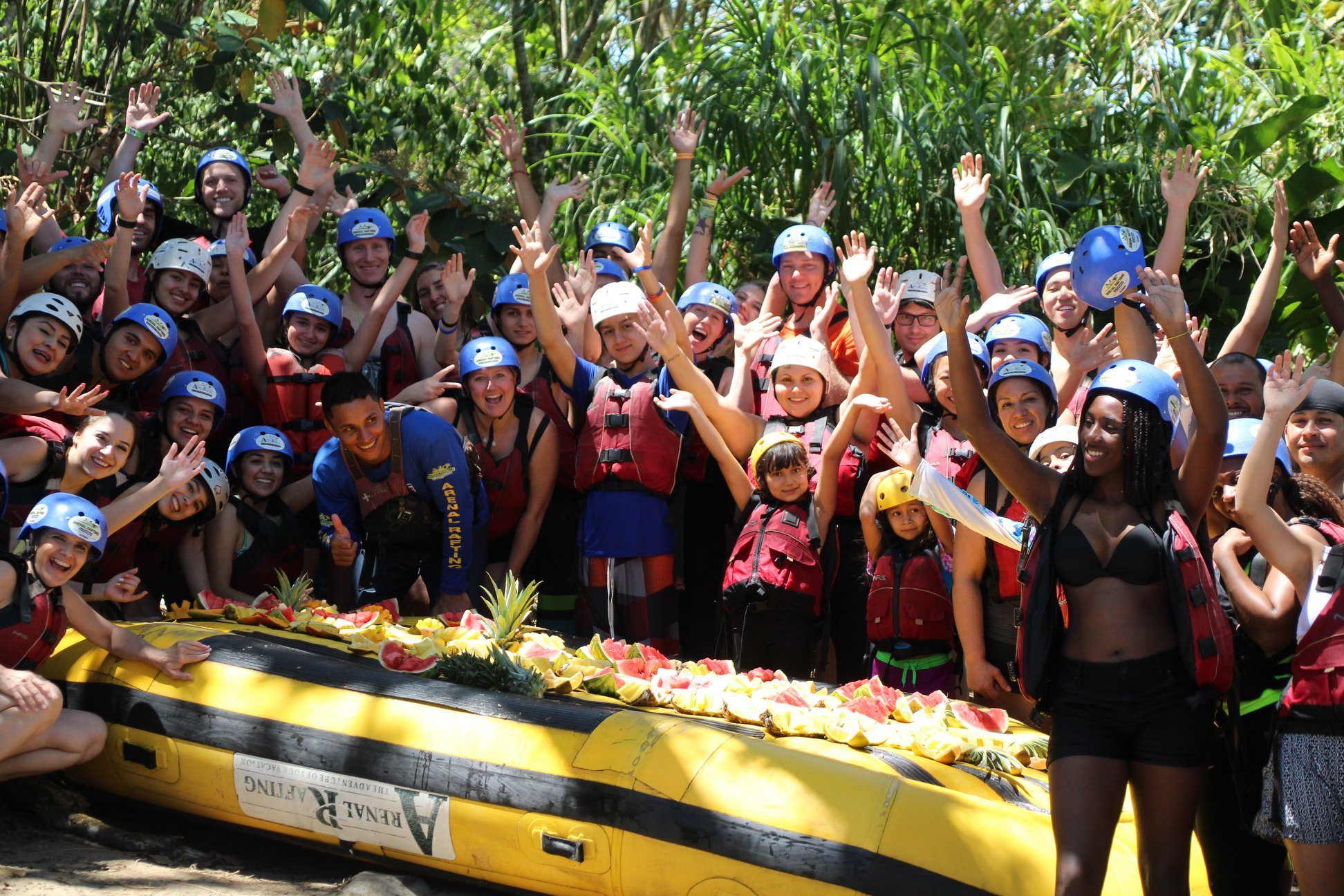 Class 2-3 whitewater rafting on the Balsa River with bilingual guides near La Fortuna, Costa Rica