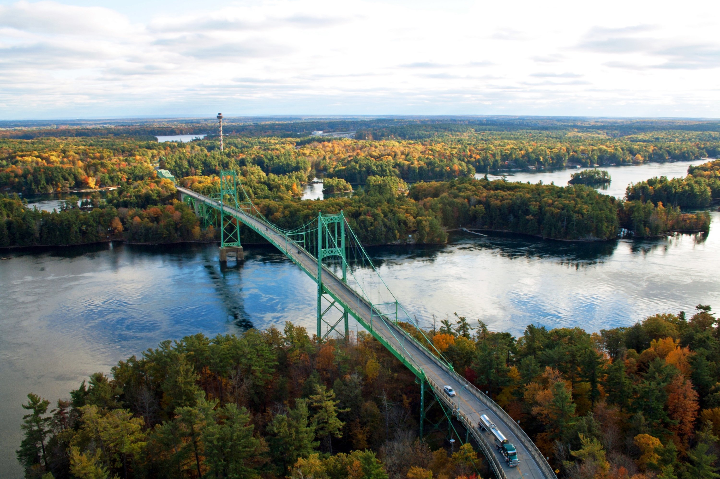 1000 Islands helicopter tour — aerial view of the St. Lawrence River — image 7