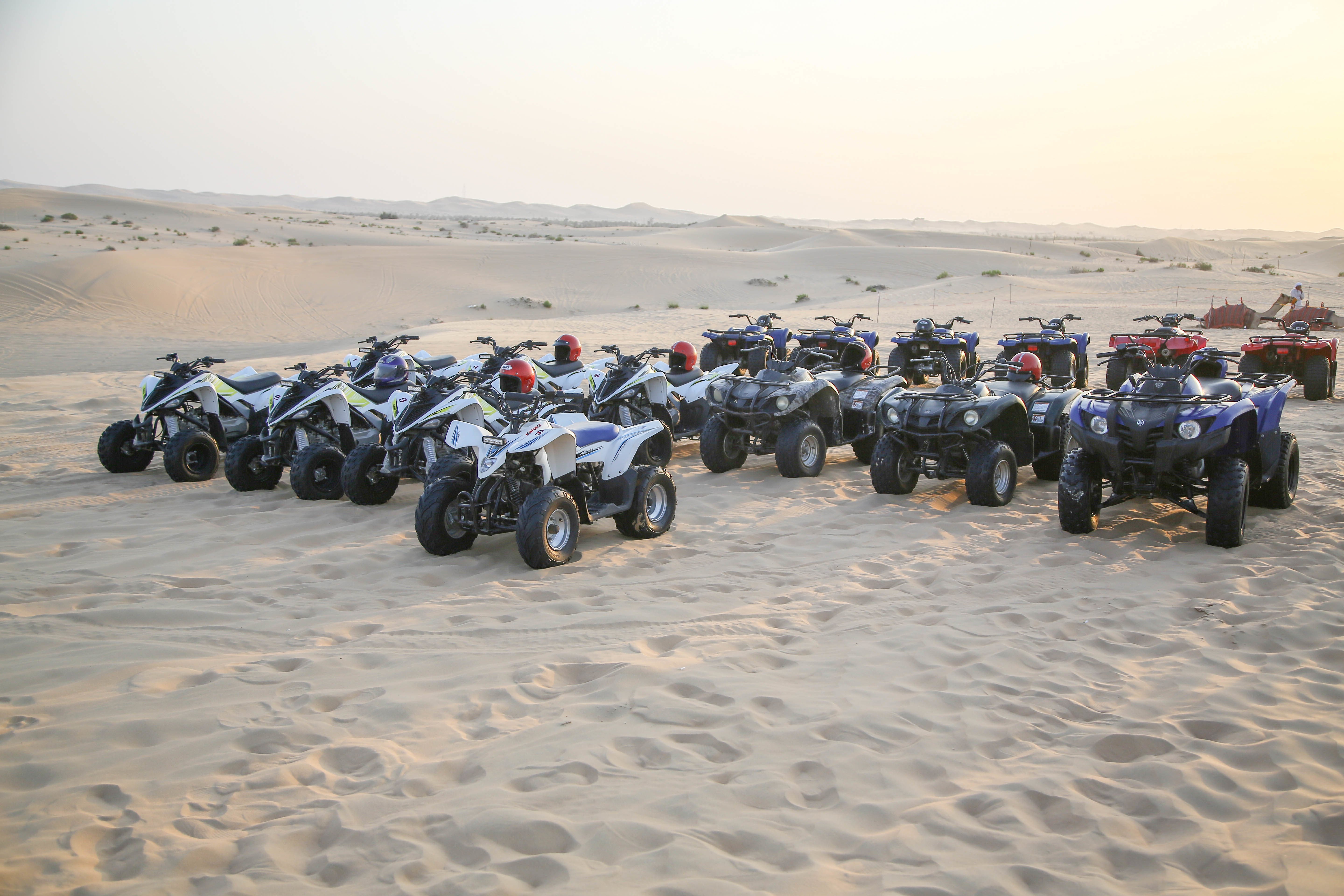 Abu Dhabi Desert Safari with Quad Biking & Traditional Camp Evening