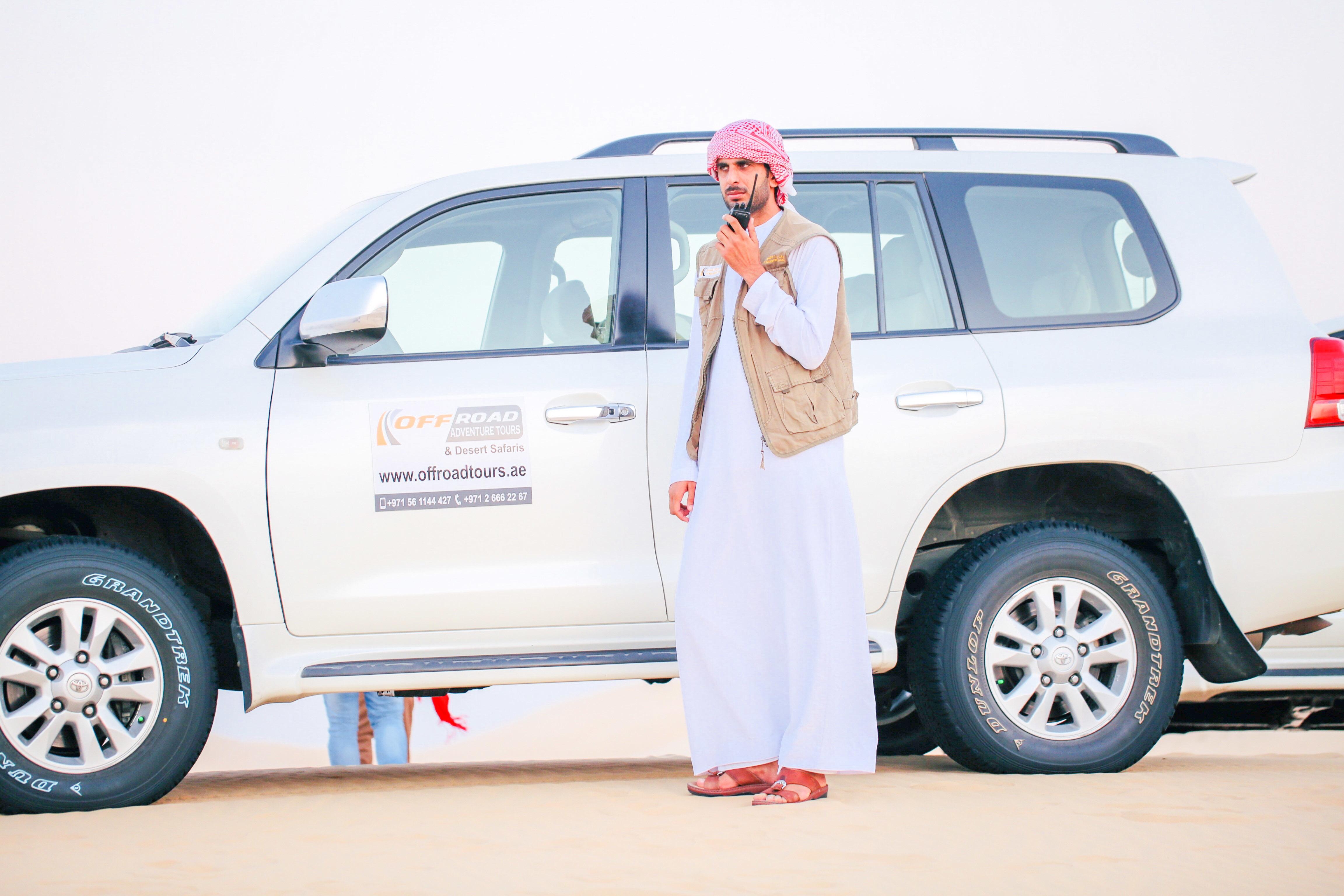 Abu Dhabi Desert Safari with Quad Biking & Traditional Camp Evening