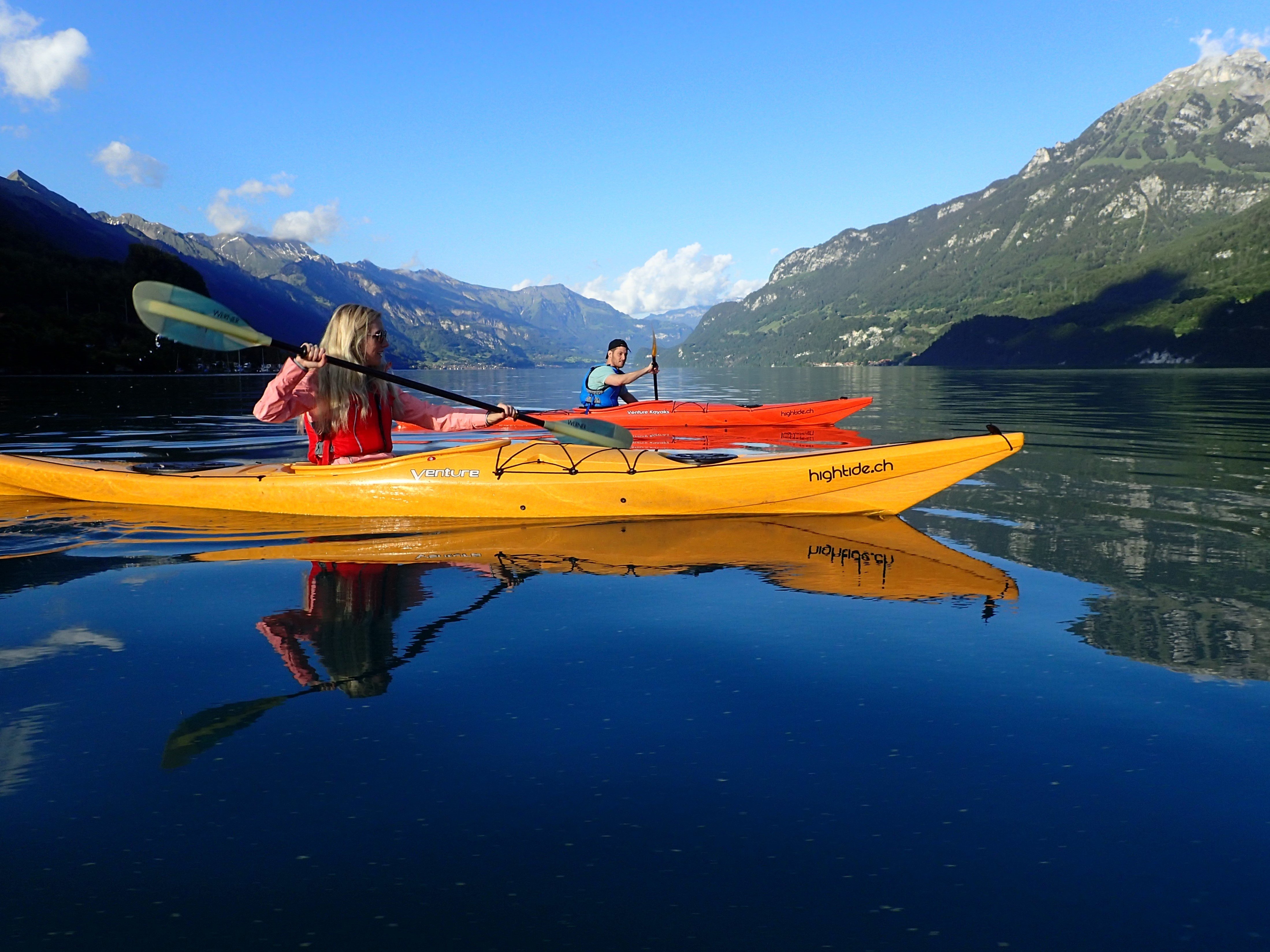 Interlaken: Guided Lake Brienz Turquoise Kayaking Tour