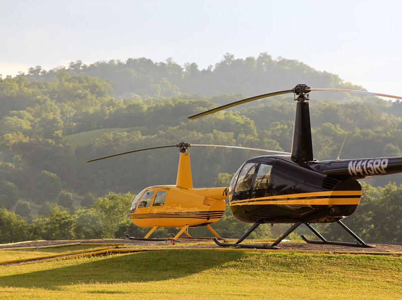 French Broad River Helicopter Flight