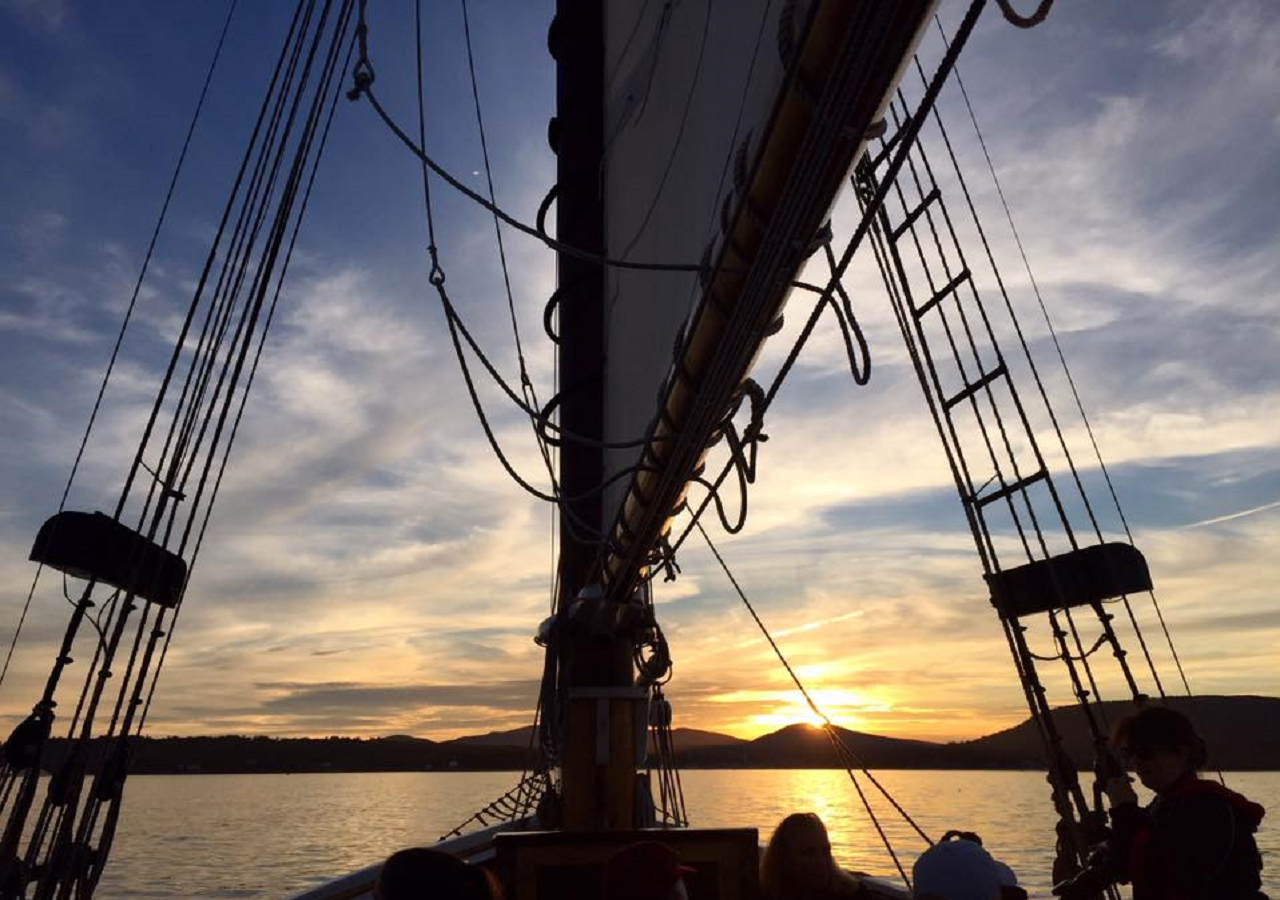 Sunset Sail on Historic Schooner in Camden