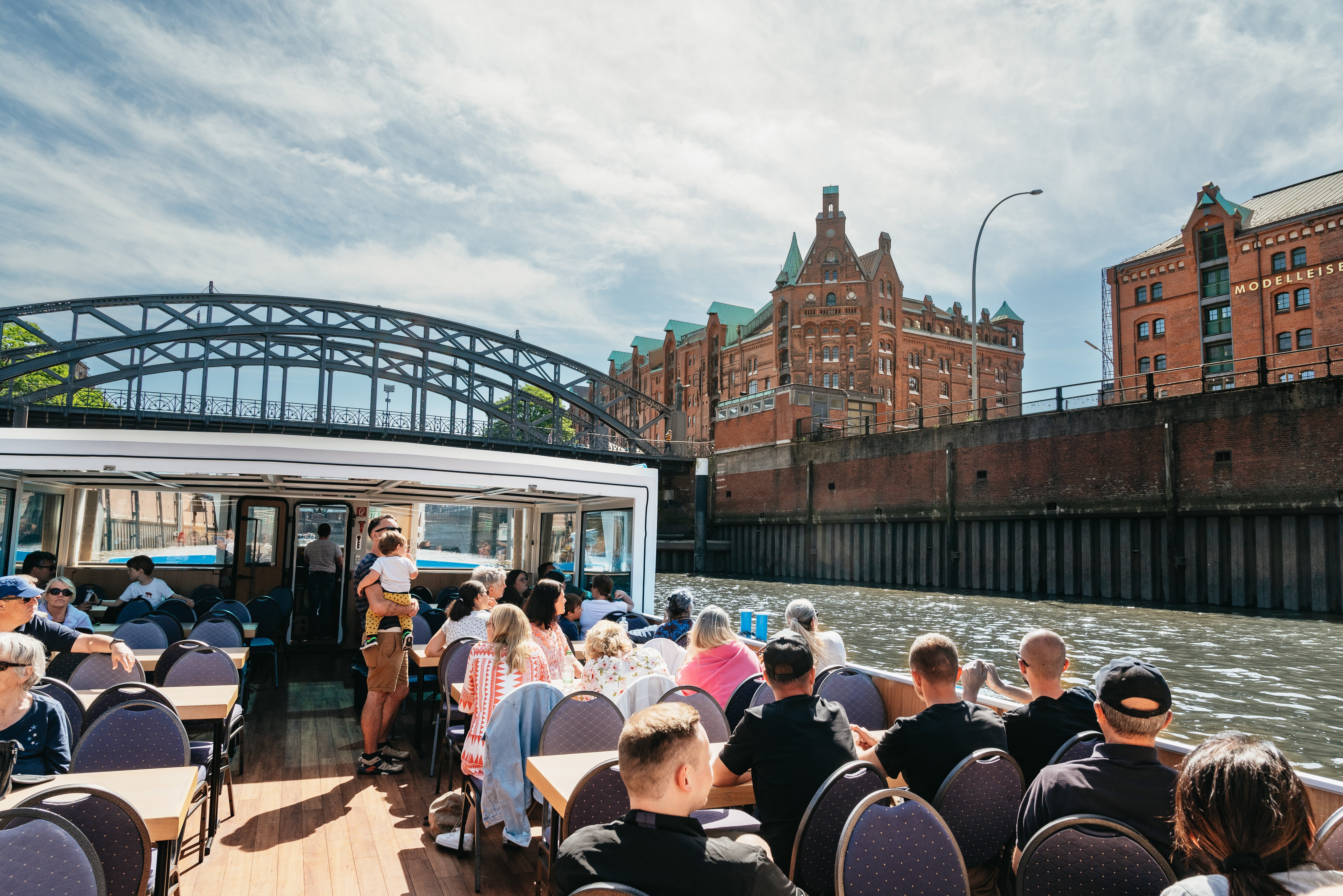 Hamburg harbour boat tour Speicherstadt canal cruise view from the water — image 11