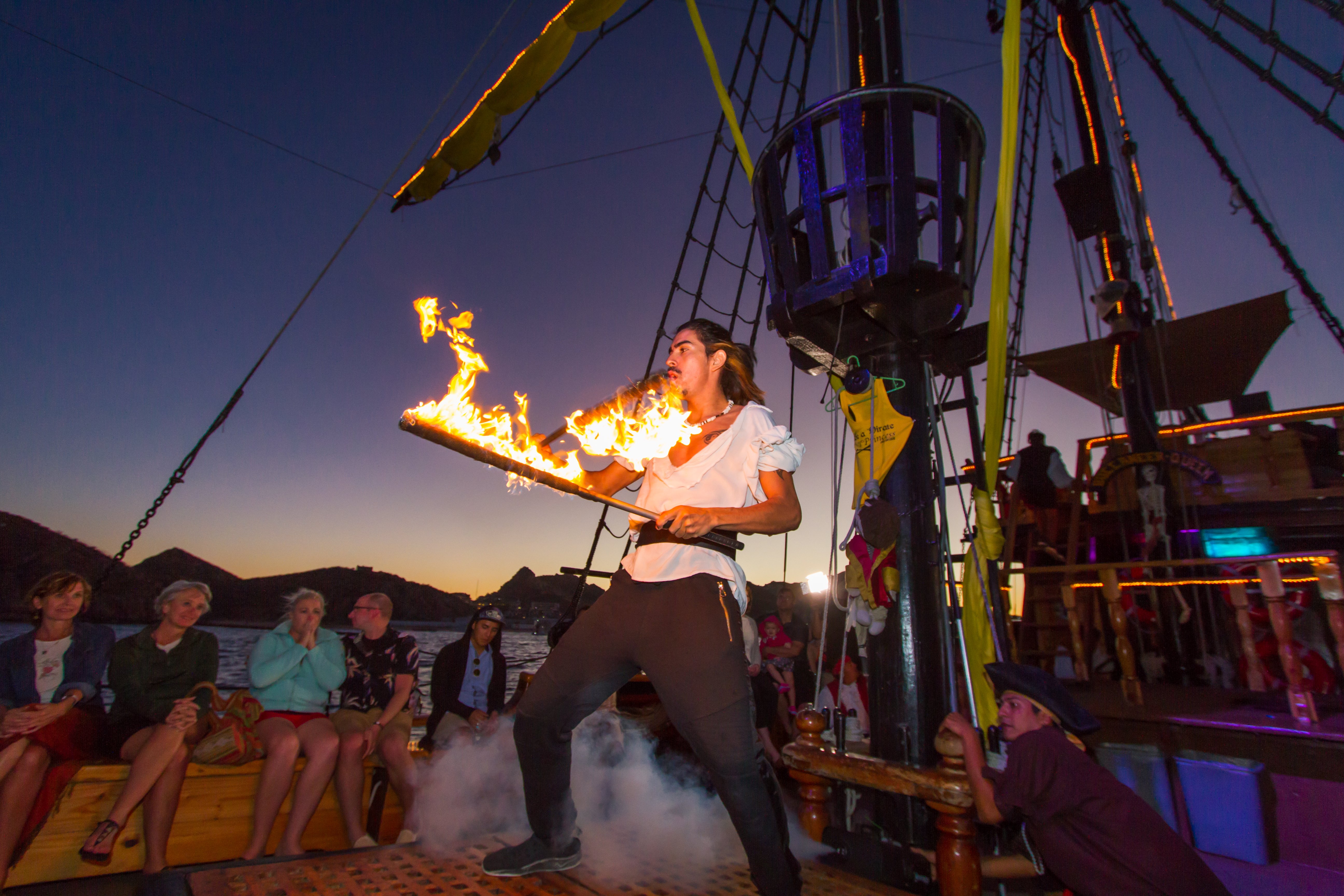 Cabo Sunset Pirate Ship Cruise with BBQ Dinner & Open Bar