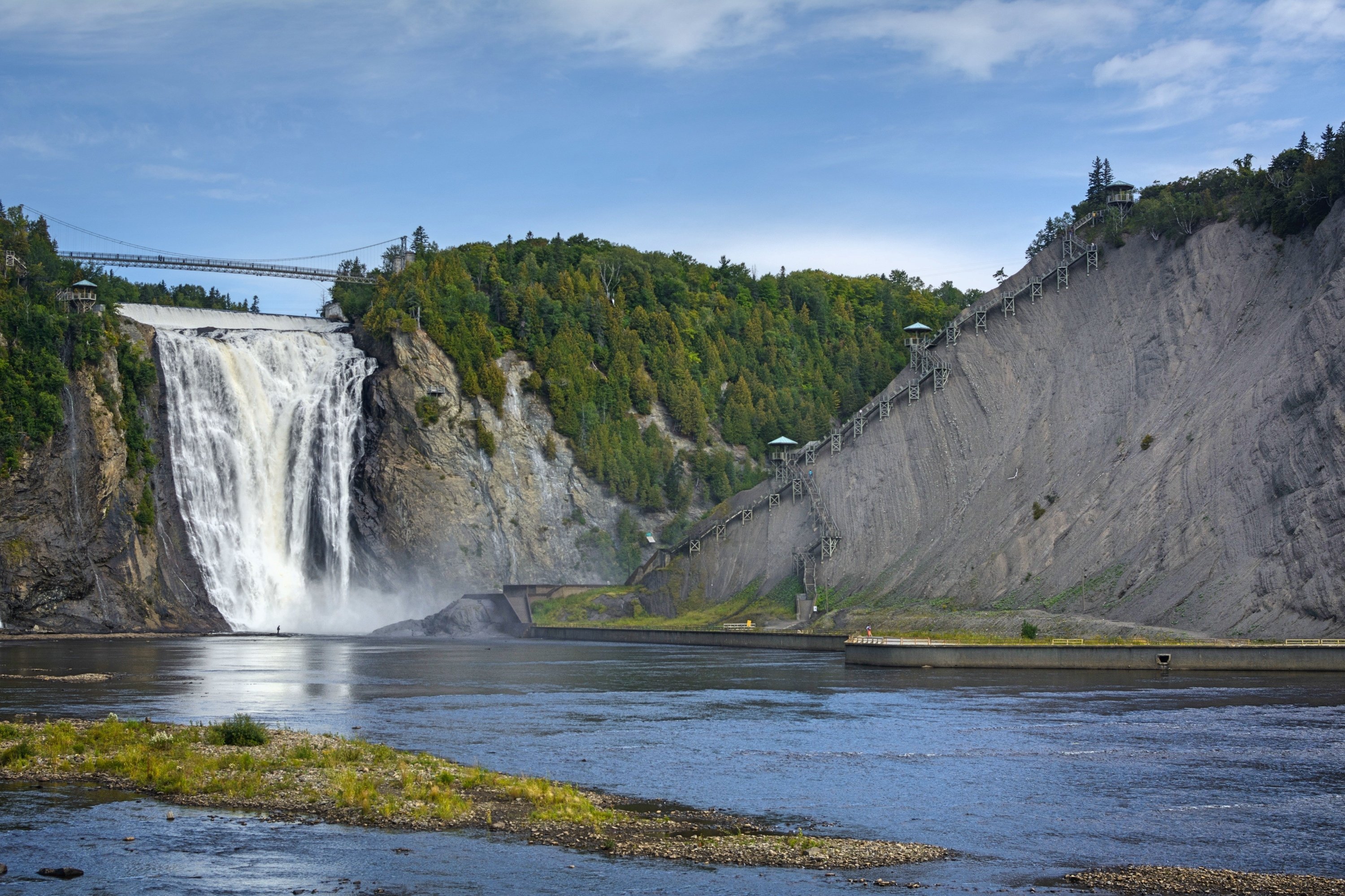 Old Quebec to Montmorency Falls Shuttle Transfer